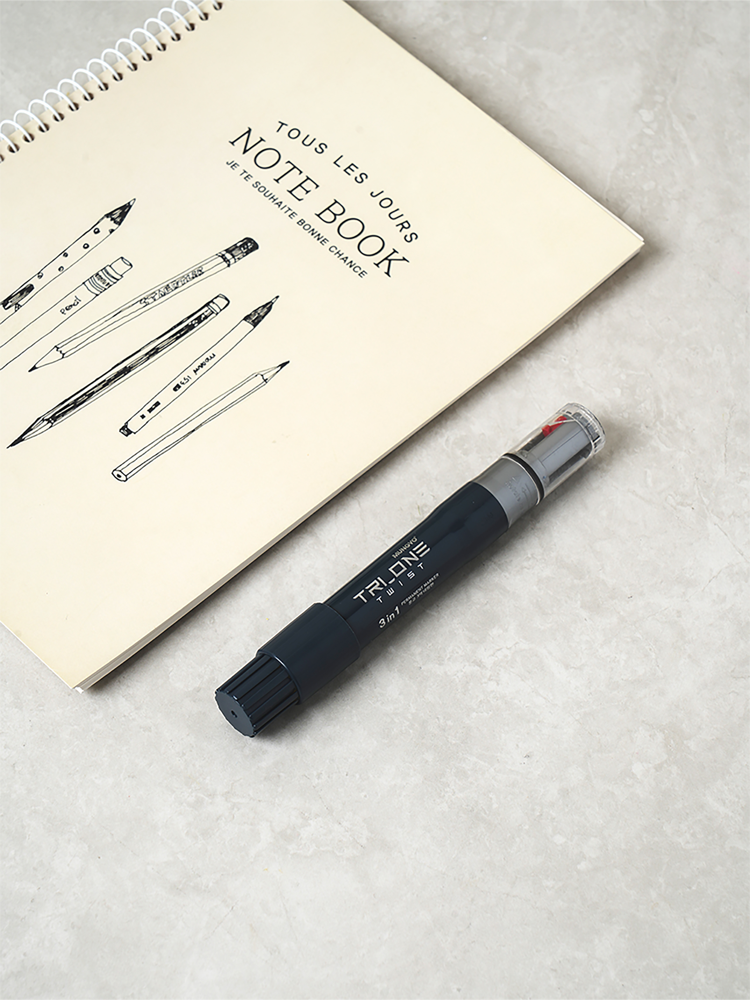 Munkyo 3-color name pen