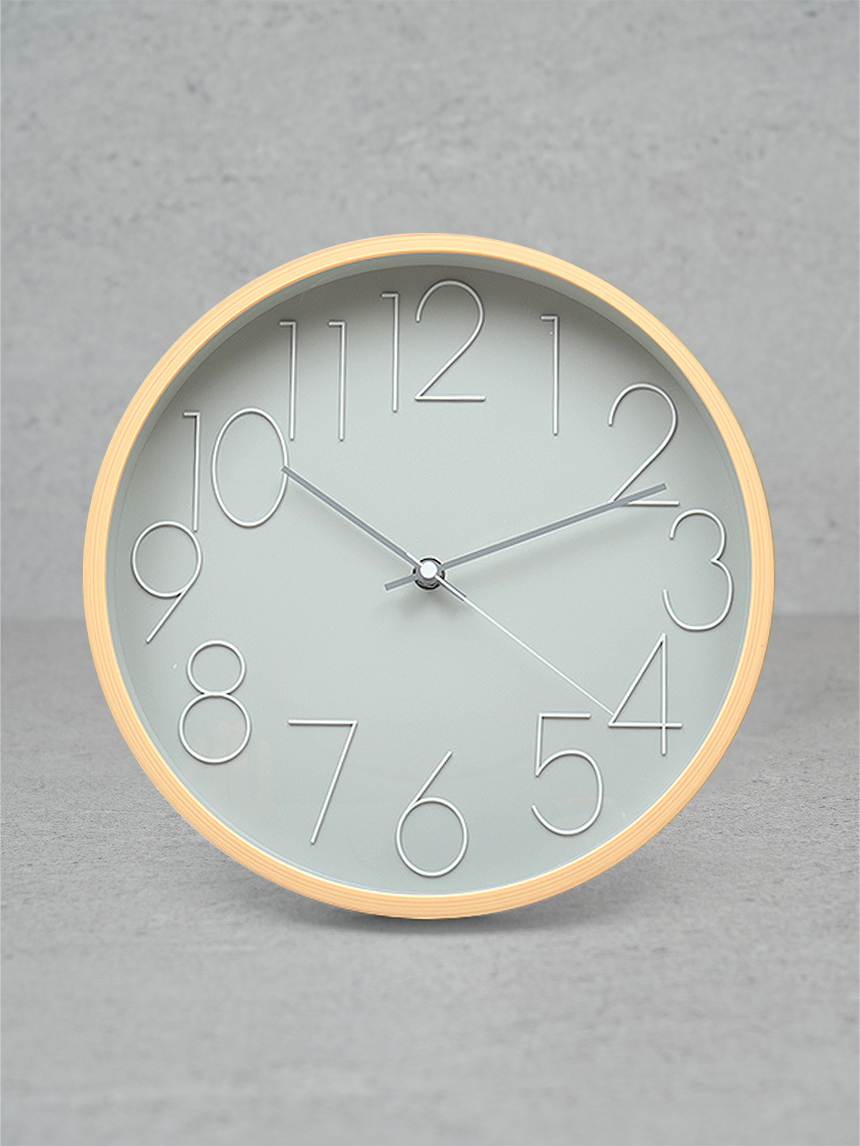 Low noise circular slim wall clock 30 cm