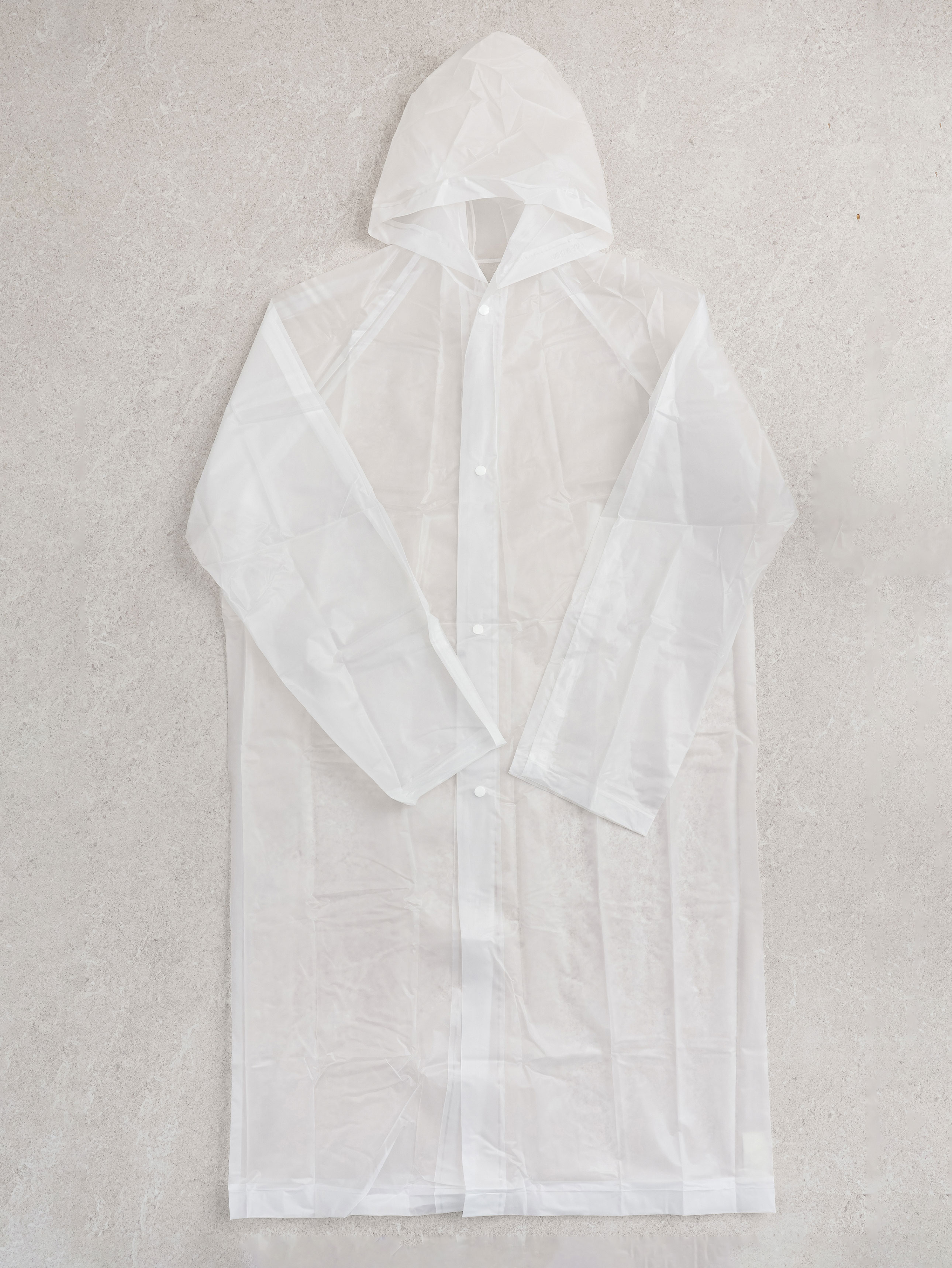 solid color translucent raincoat