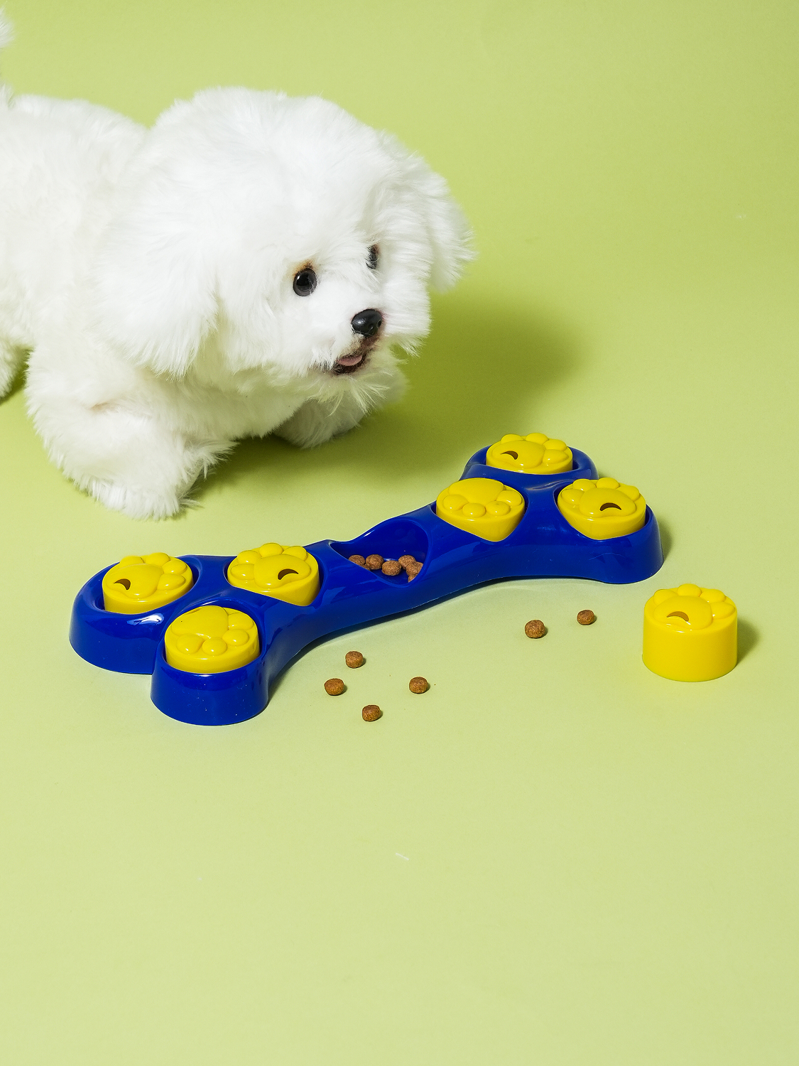 [Pet] Bone-shaped food puzzle