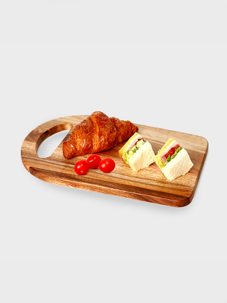 Suar wood handle cutting board