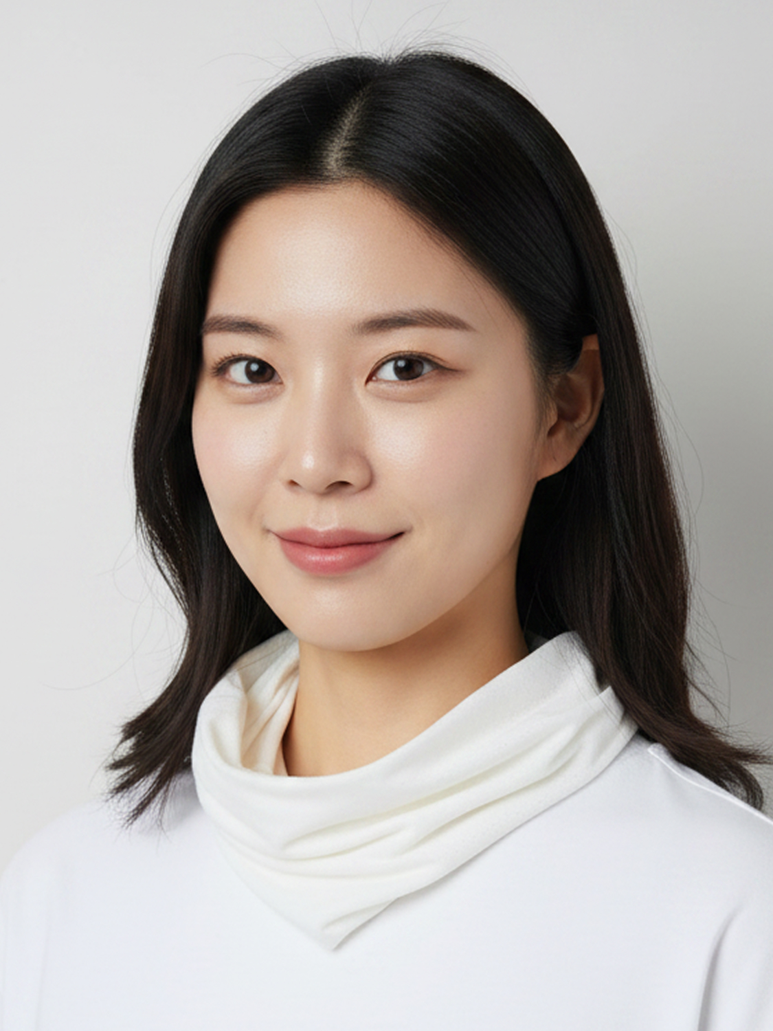 메시 스포츠 스카프 화이트