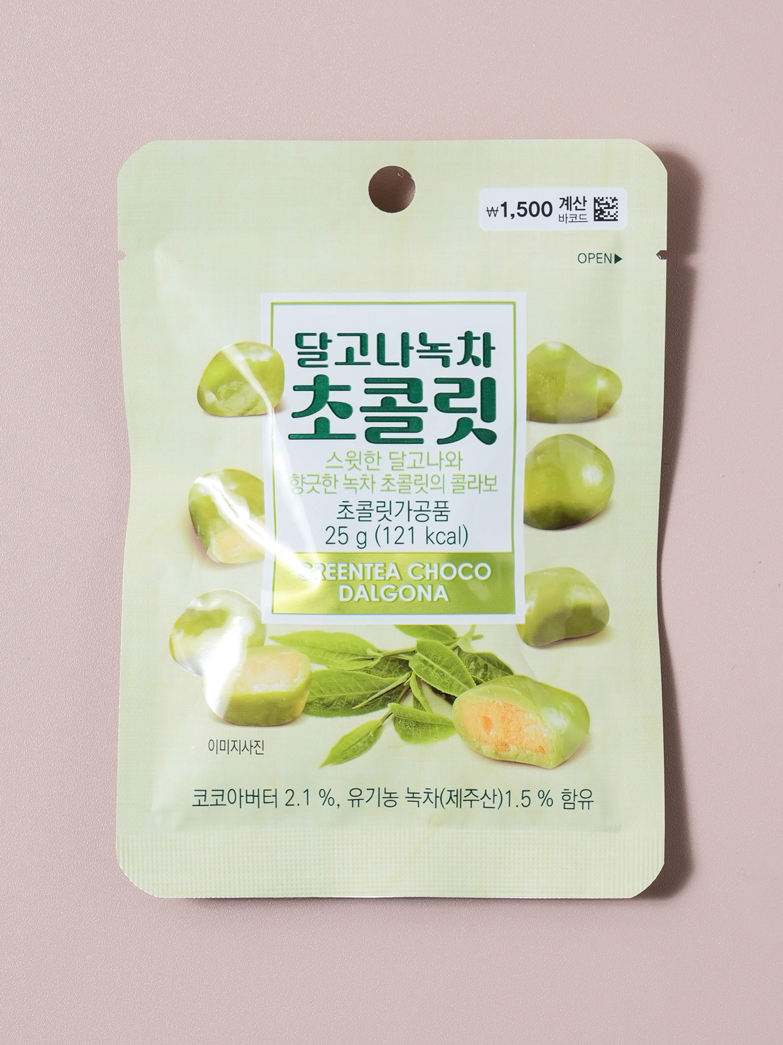Dalgona green tea chocolate 25 g