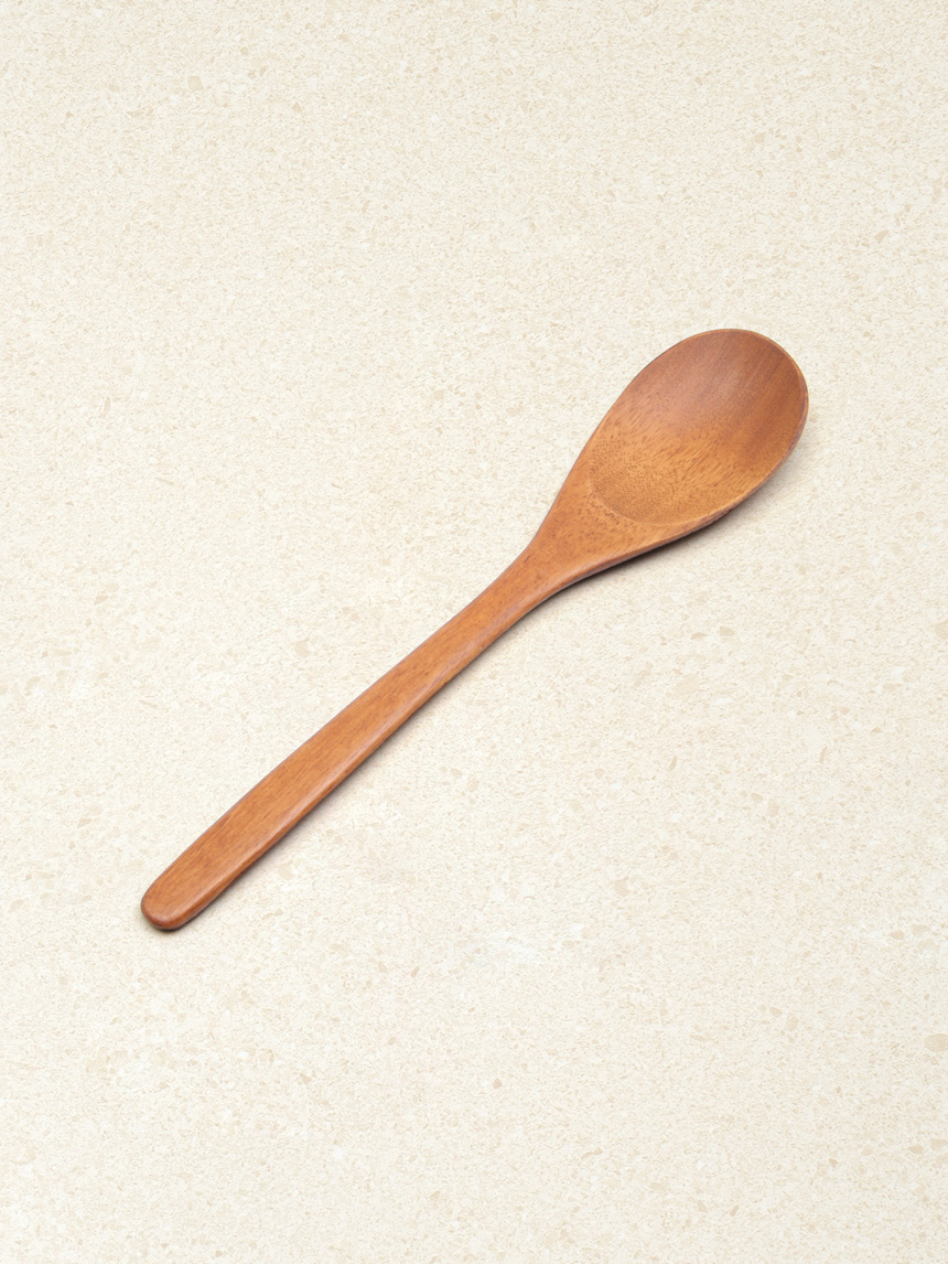 Among natural lacquered wooden spoons
