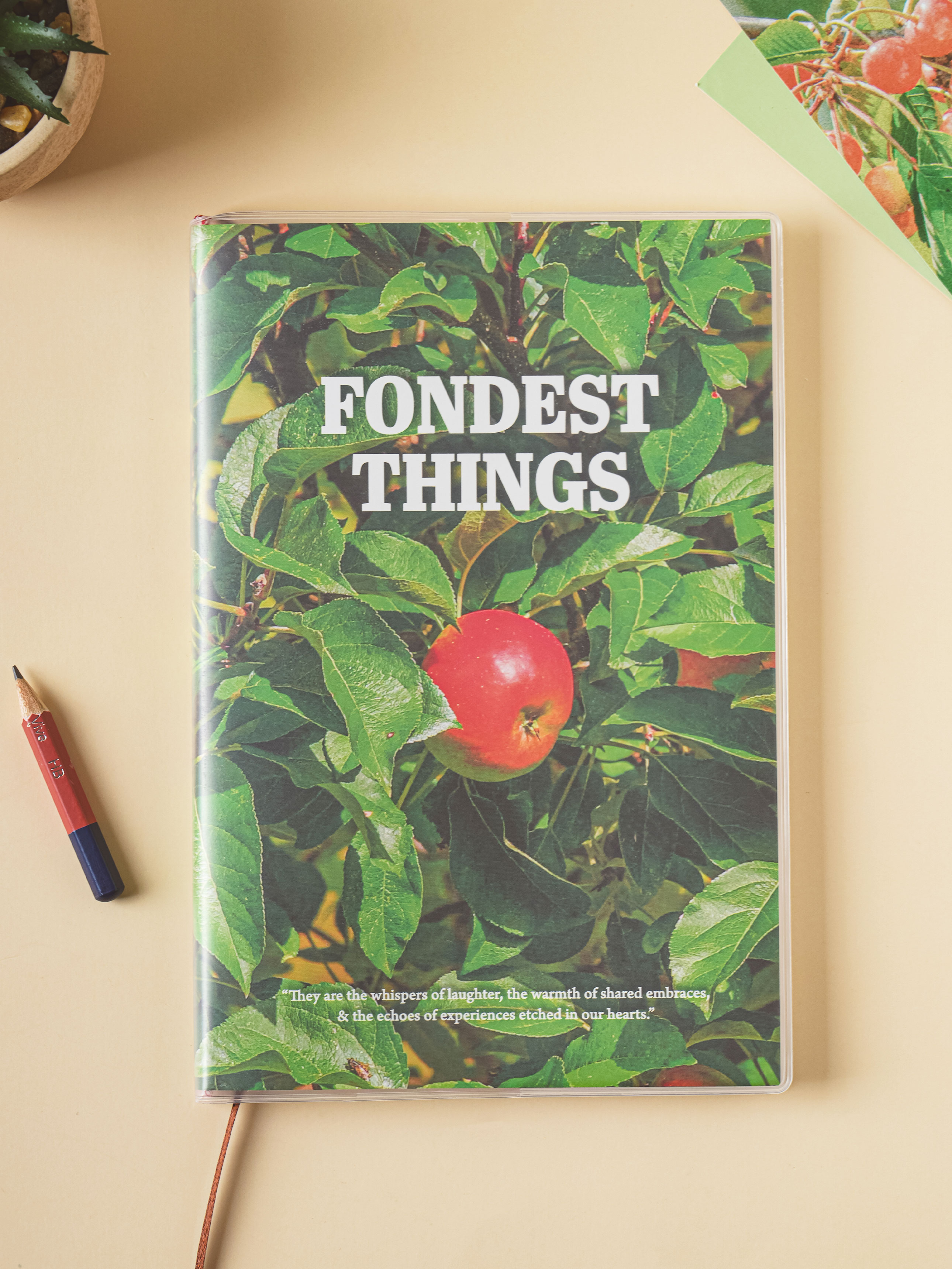 Translucent cover wired notebook A5 92 sheets