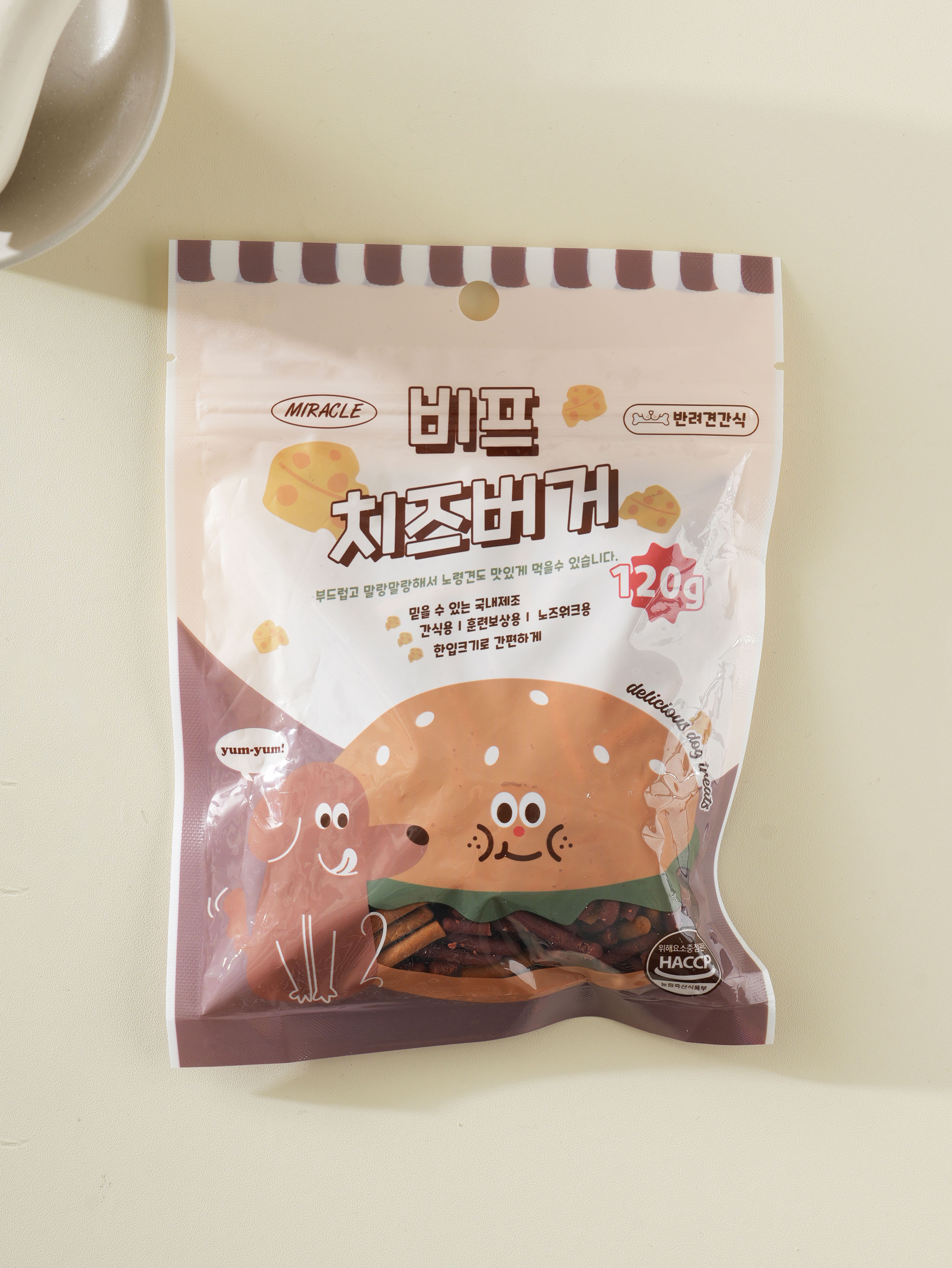 [Pet] Miracle Cheese Burger for Dogs 120 g Beef