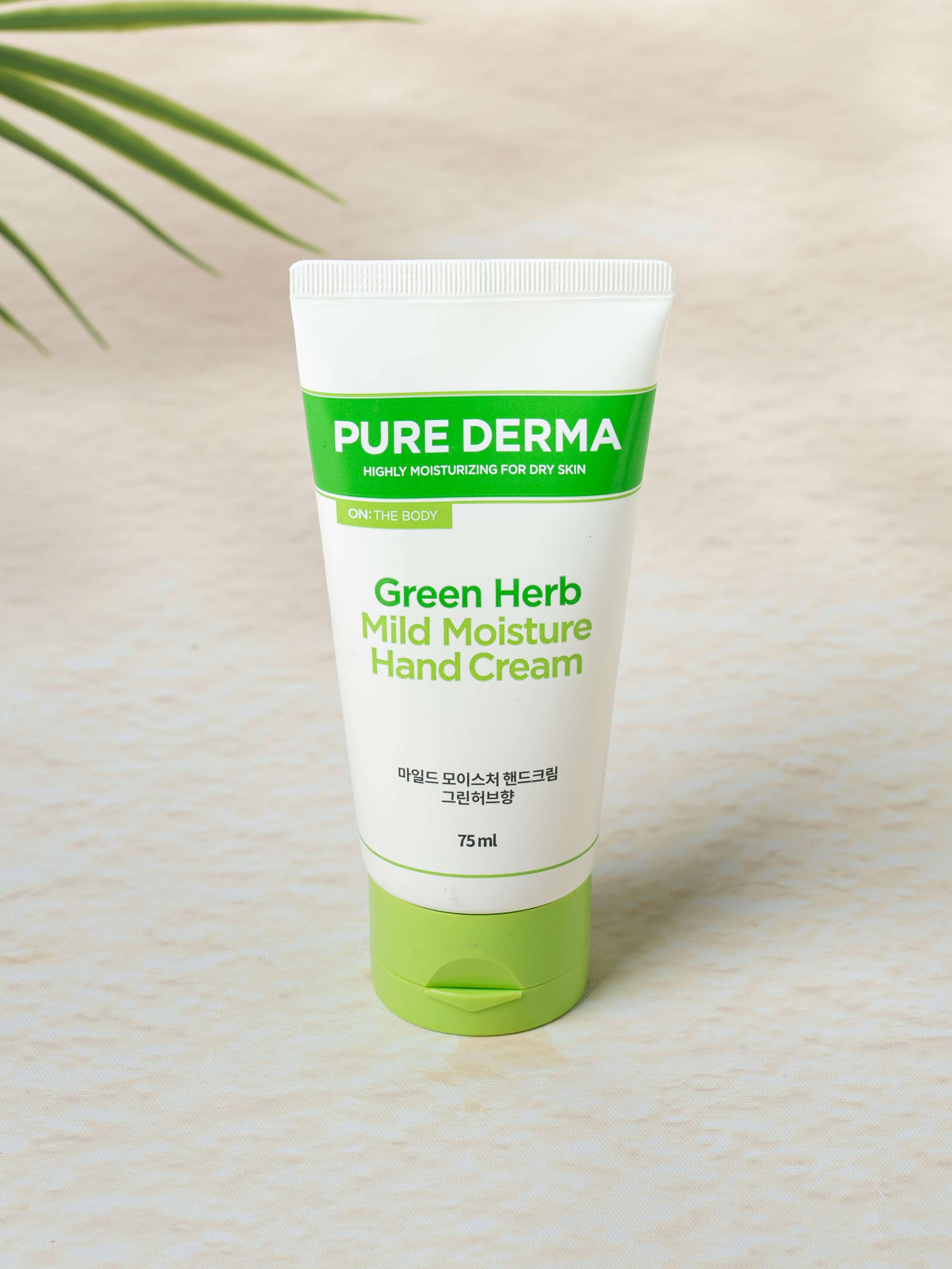 On the Body Pure Derma Mild Moisture Hand Cream 75 ml Green Herb Fragrance