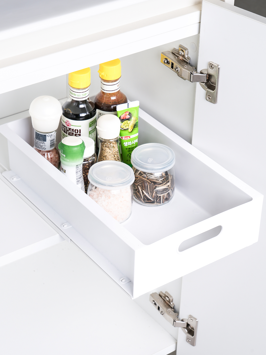 Attached rail shelf 23