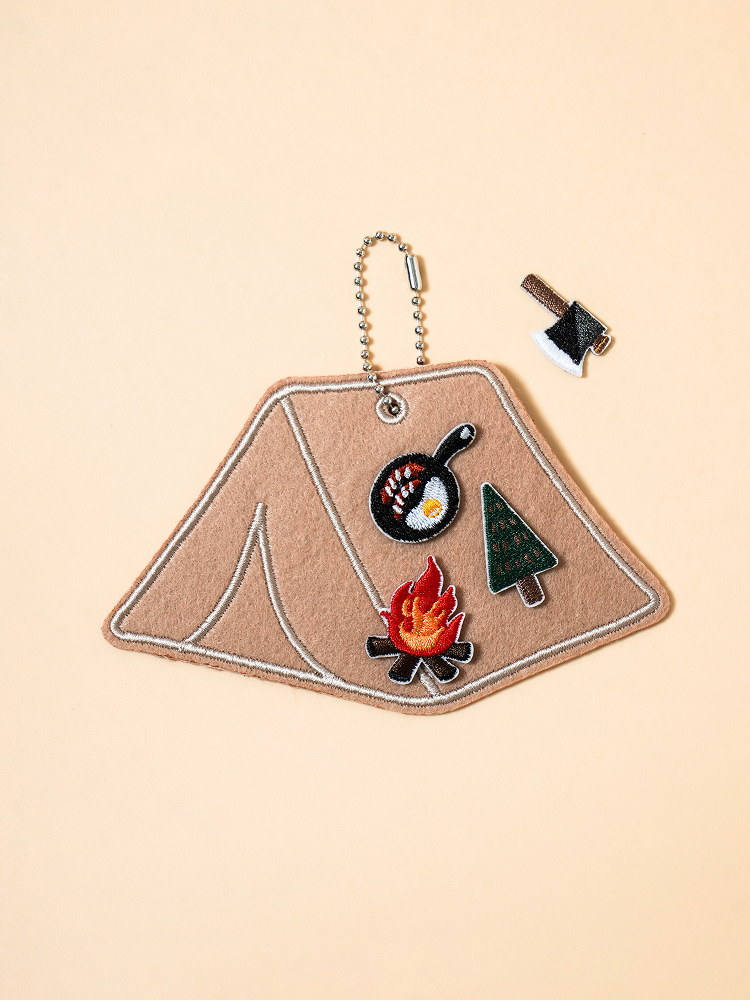 Hello Autumn Wappen & Keyring Set Tent