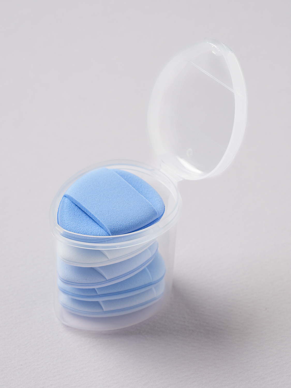 Finger water puff 5 pieces & case set