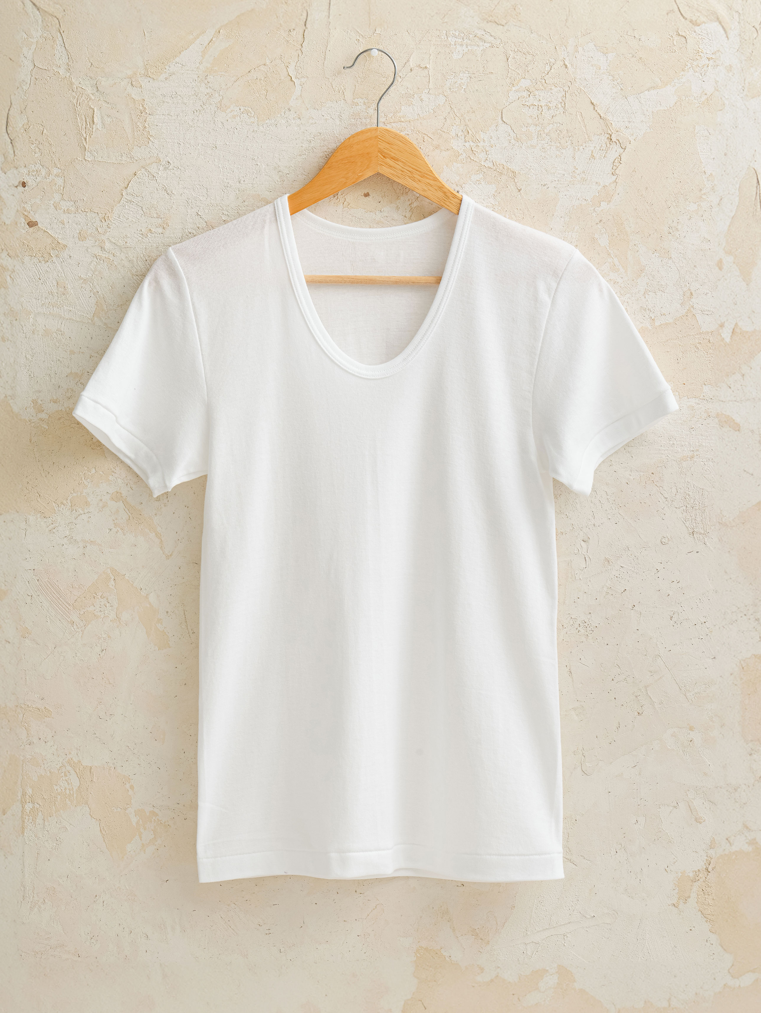 Tri Pure Cotton U Neck Short Sleeve Tee M