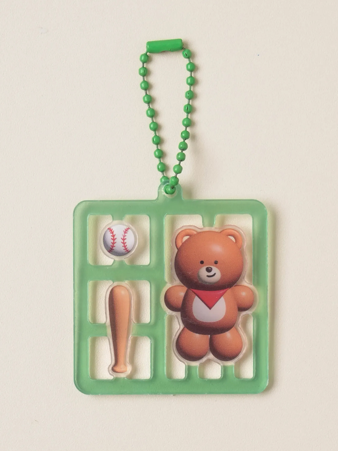 baseball acrylic keyring