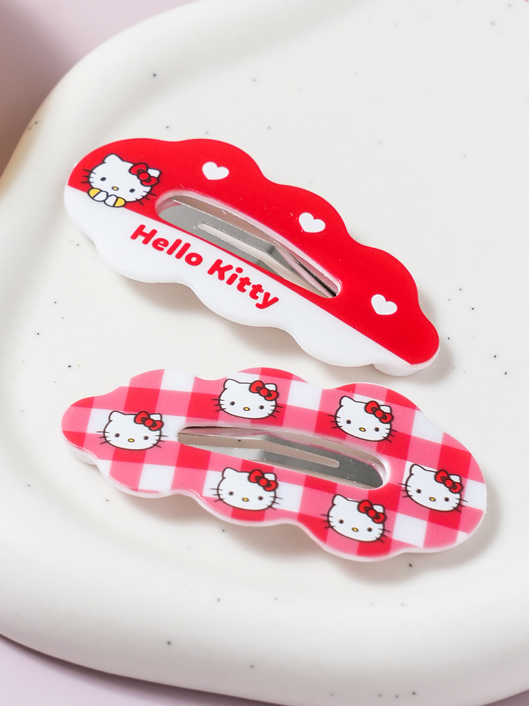 Hello Kitty cloud snap pins (2 pieces)