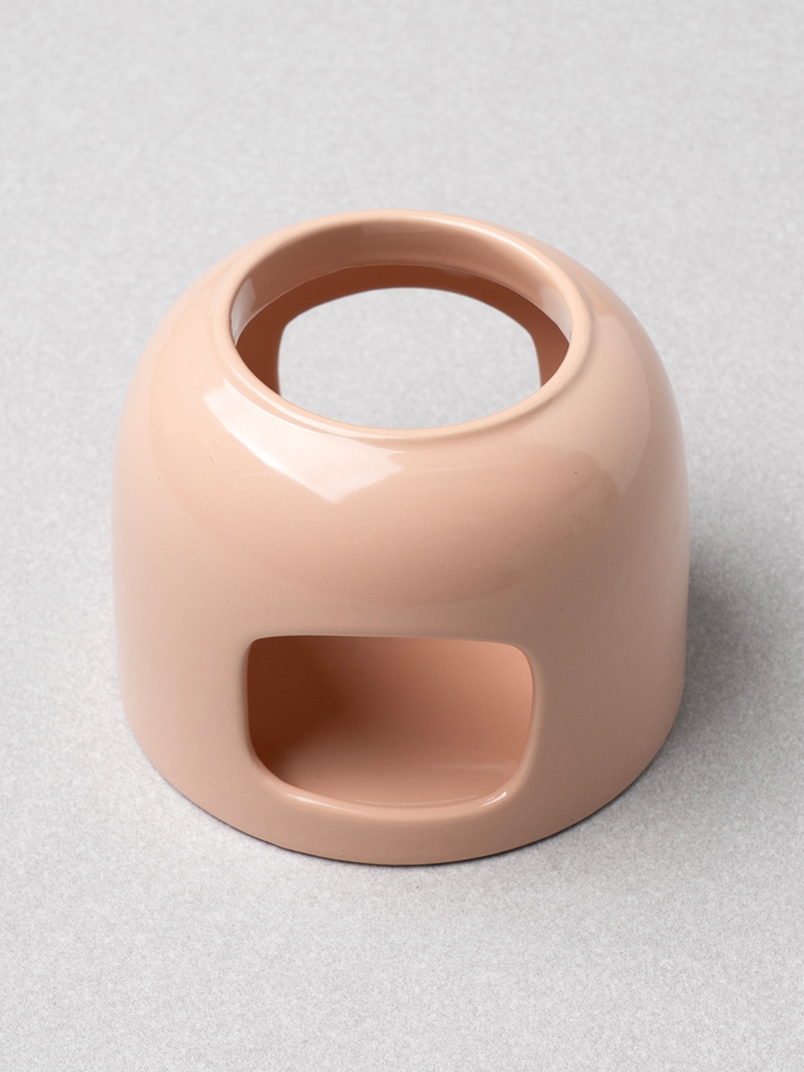 Round pottery warmer 9.5 cm pink