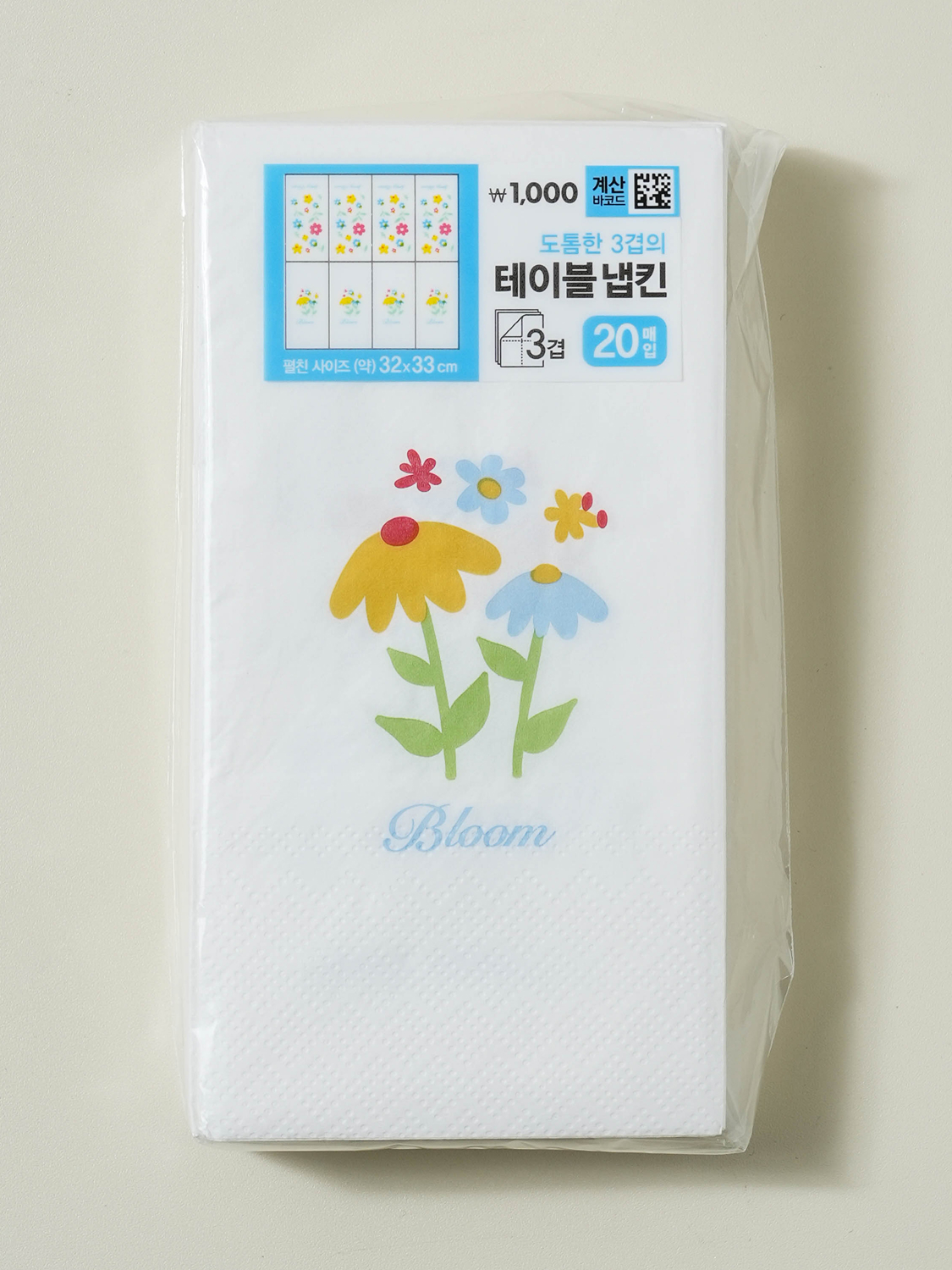 Spring flower rectangular napkin 16.5