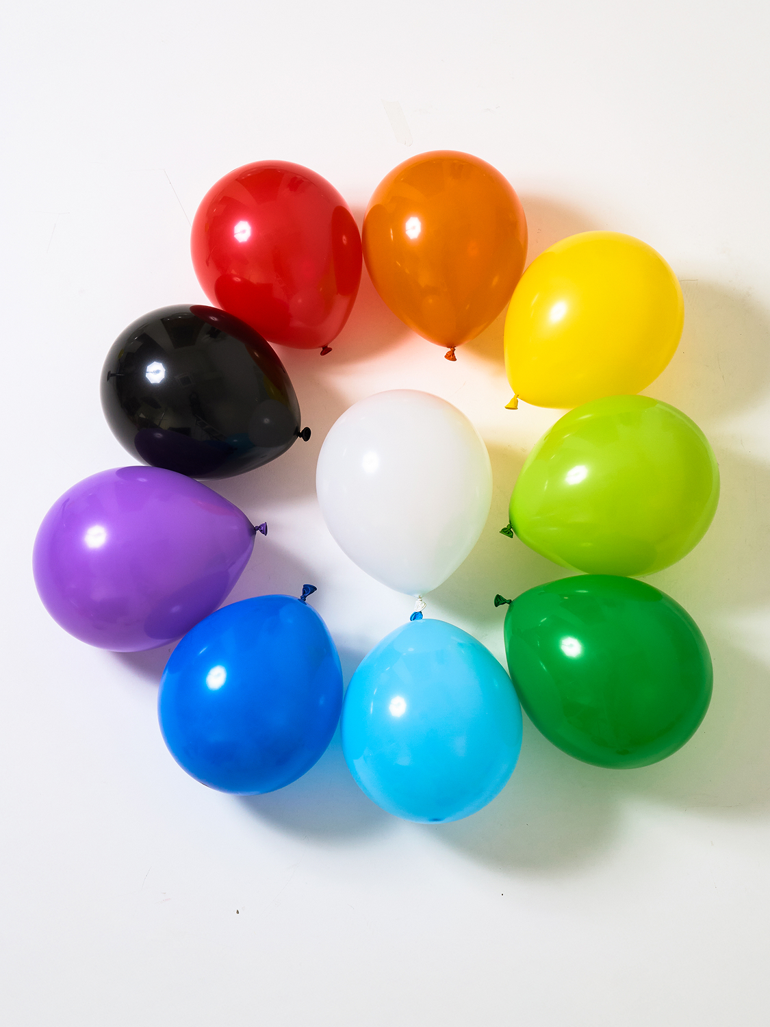 Party rubber balloons 30 cm 10 pieces rainbow