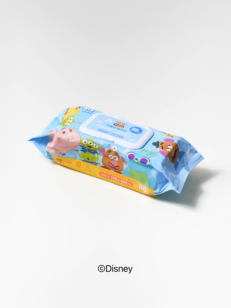 Disney Toy Story Big Size Wet Tissue Cap Type 80 sheets