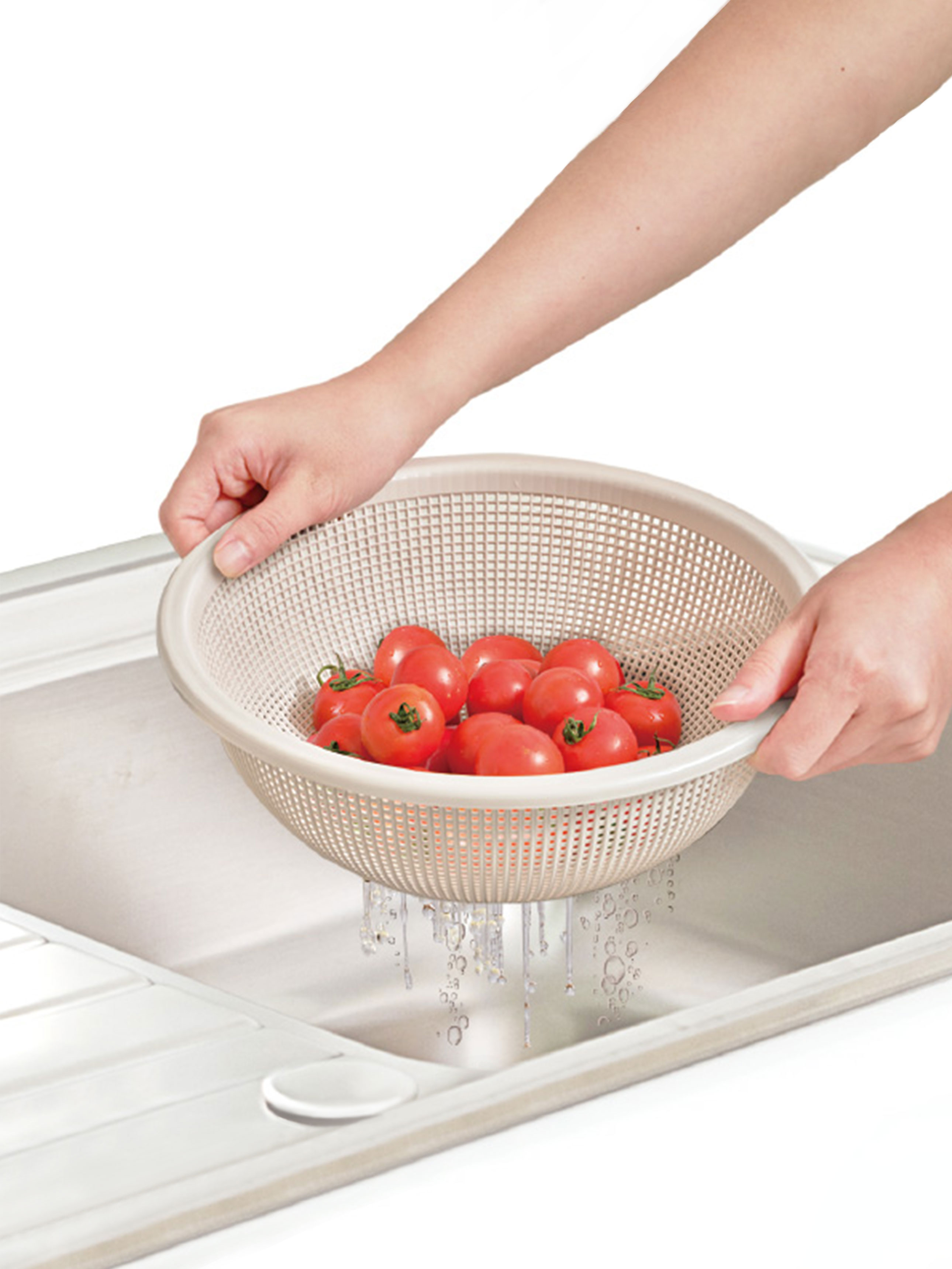 Round Colander No. 2 Gray