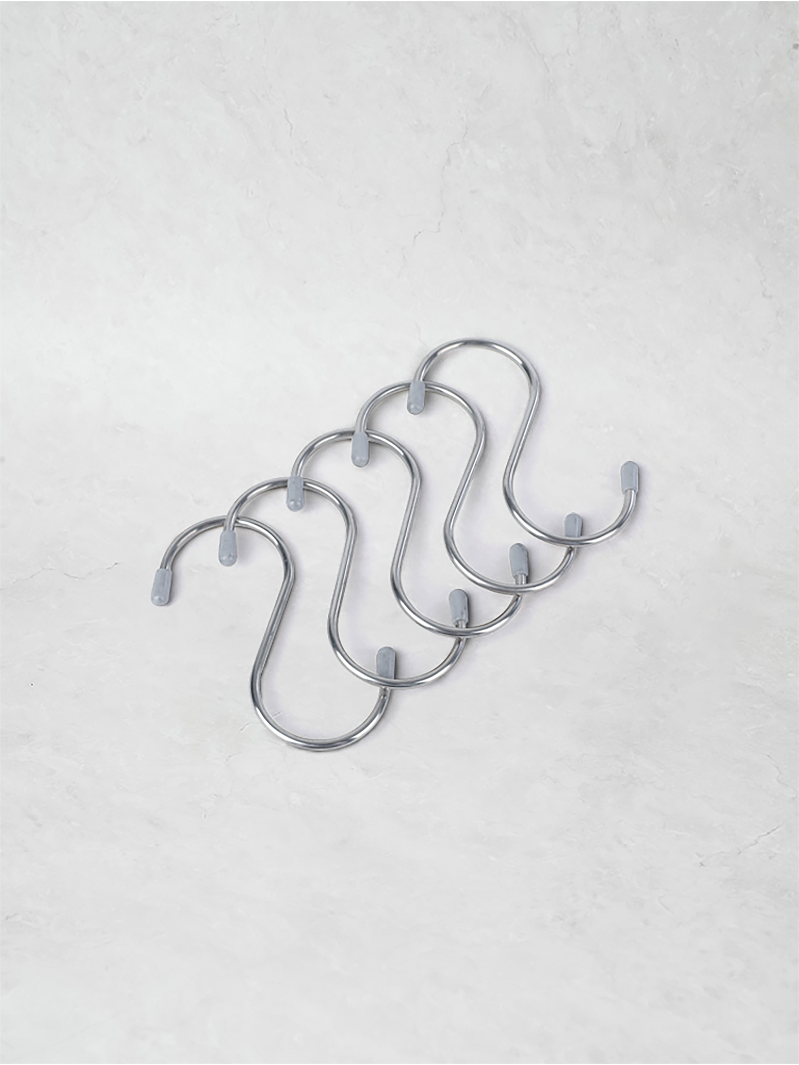 Stainless steel S-shaped hook 8cm 5P