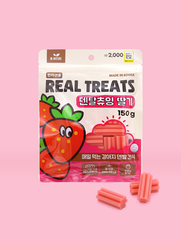 [Pet] Ennature Dental Chewing Strawberry 150 g