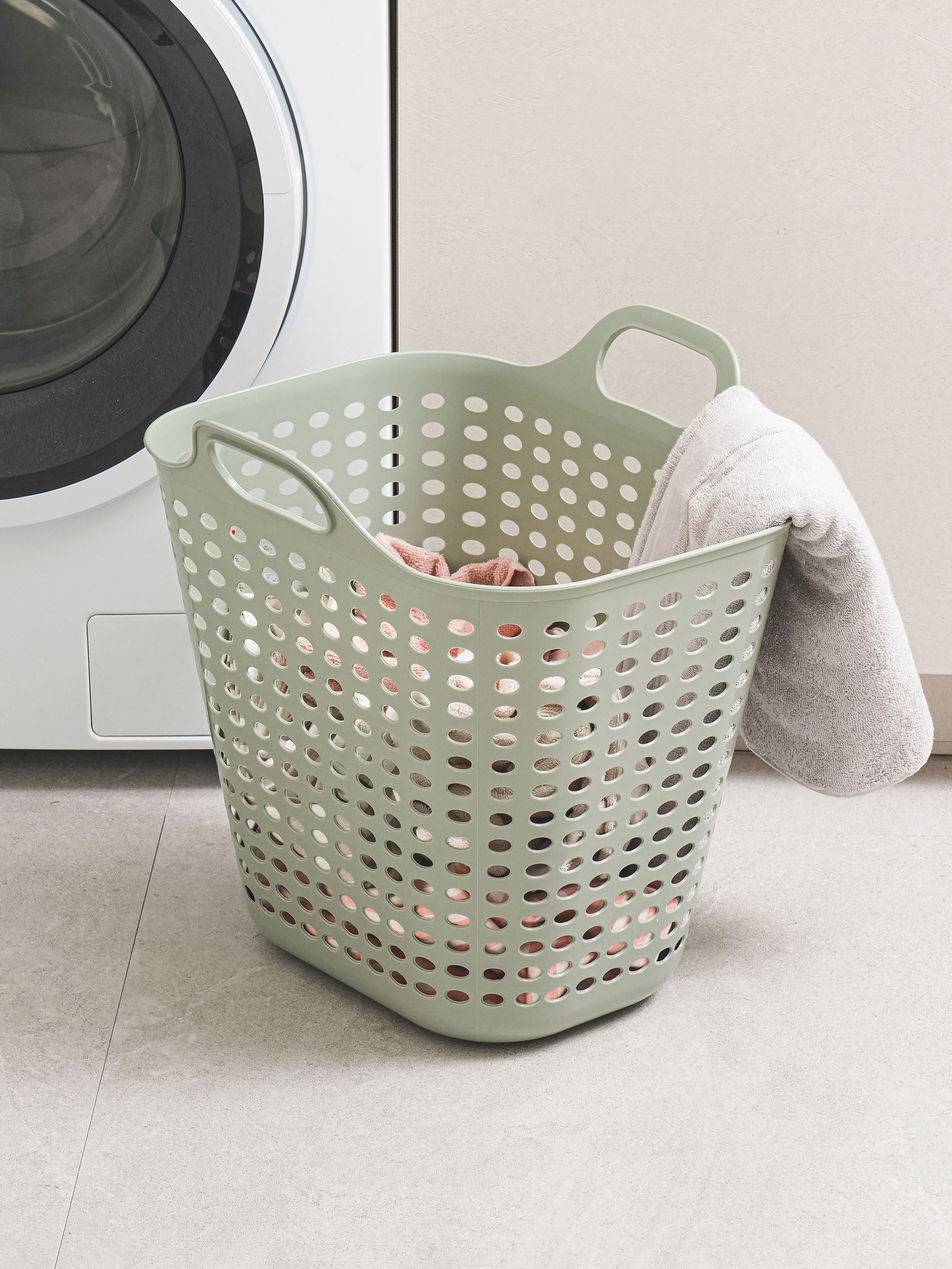 Rectangular mesh laundry basket 27 L