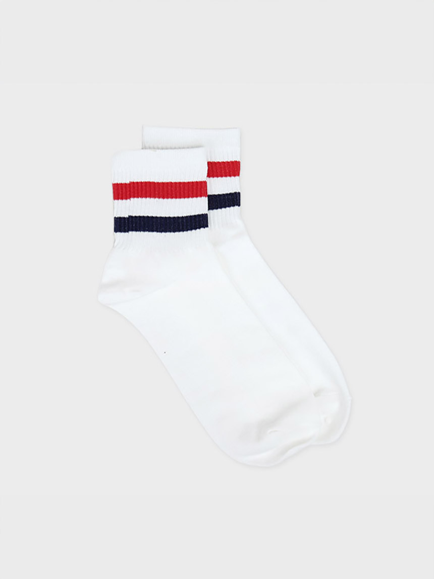 Men's Color Striped Short Socks
