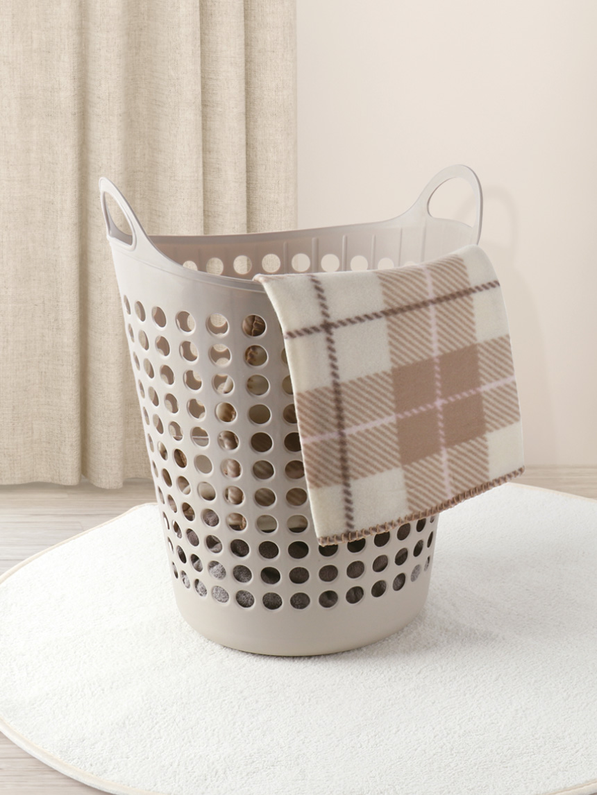 Dot Mesh Laundry Basket