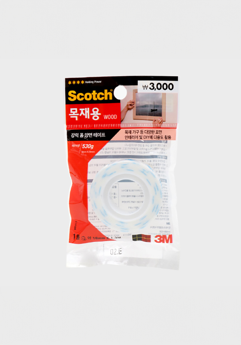3M Scotch strong foam double-sided tape for wood 18mmx1.3m