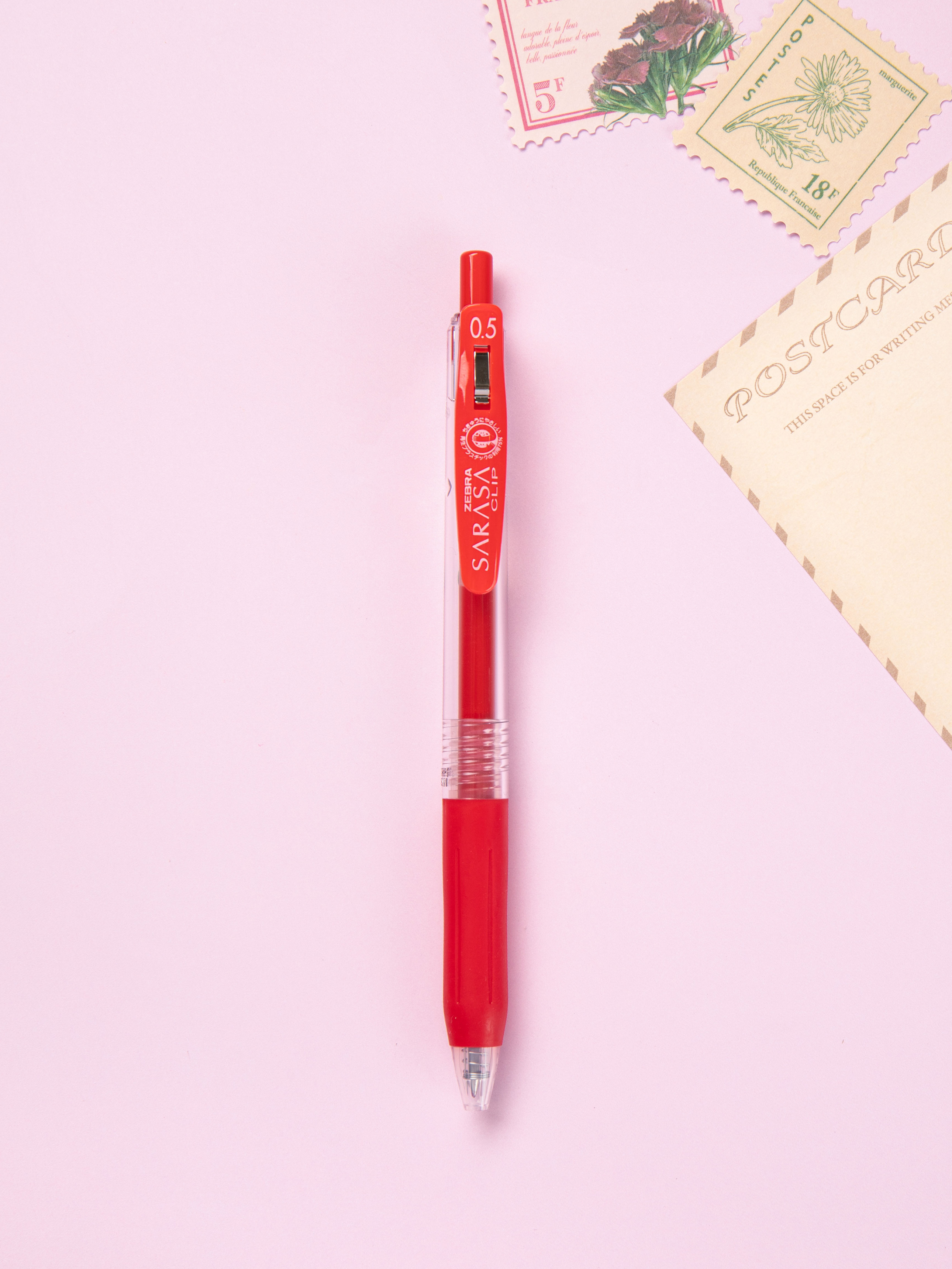 Sarasa Clip Ballpoint Pen (0.5mm/Red)