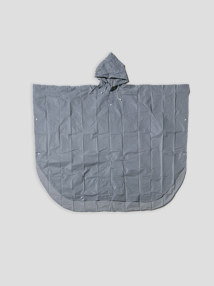 Poncho raincoat L gray