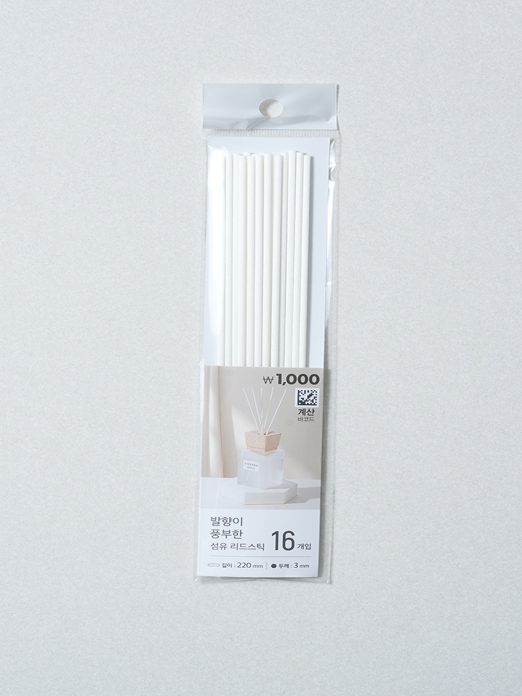 DIY Fiber Sticks 16 Pack White