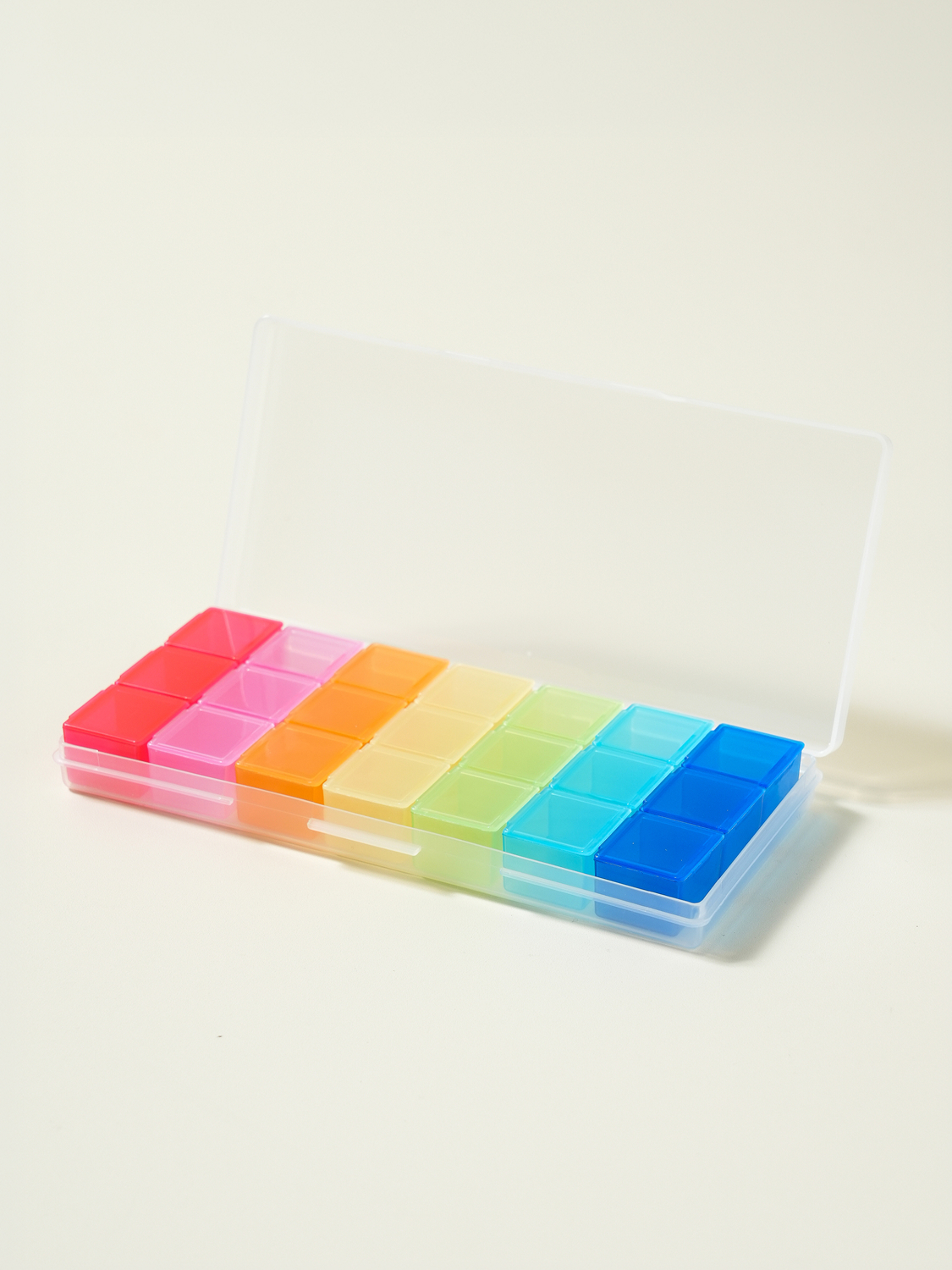 Yamada color section case made in Japan, 3 compartments, 7 pieces