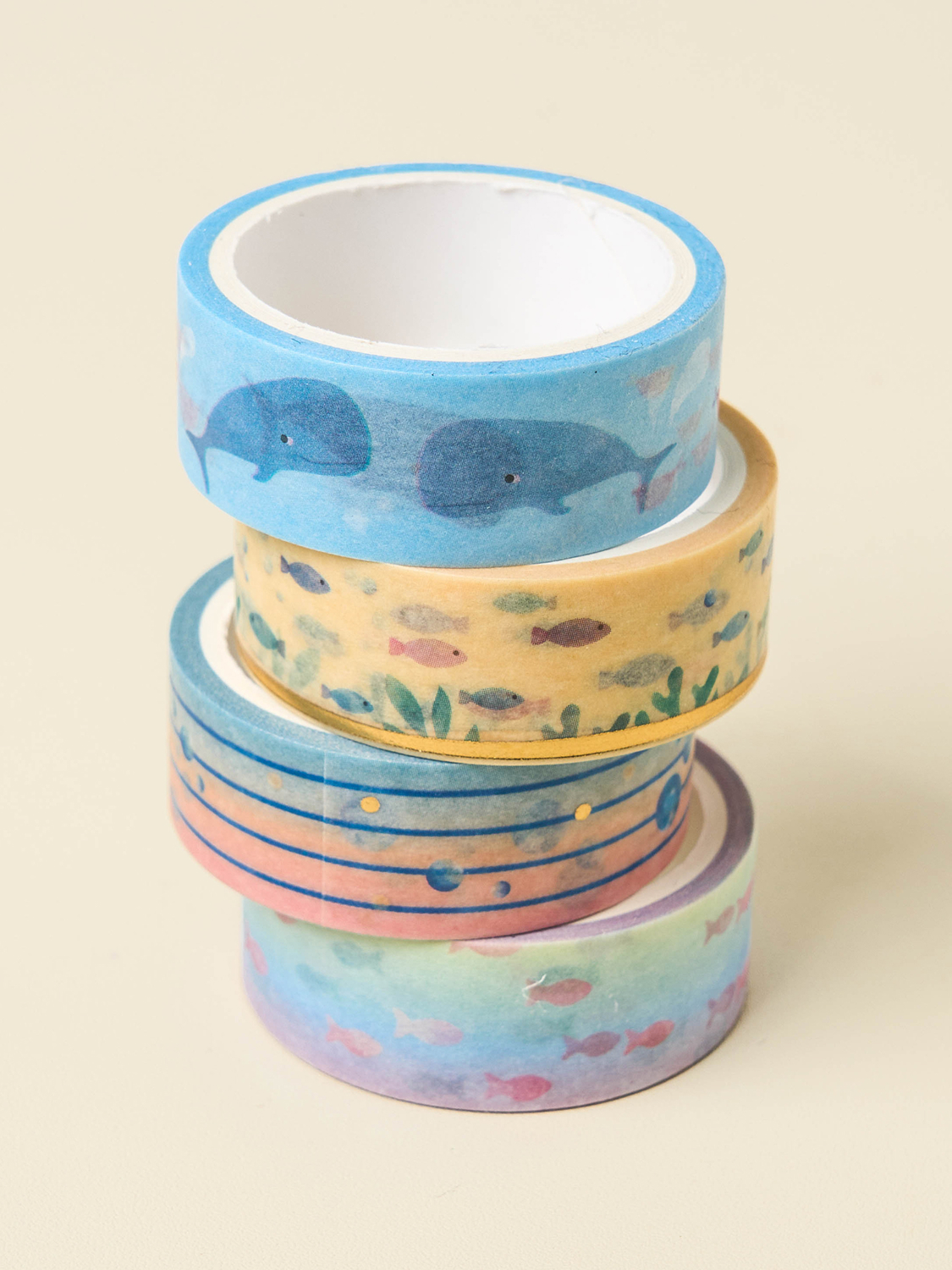 Masking Tape_Bada (15 mmX4m) 4pcs_Mixed