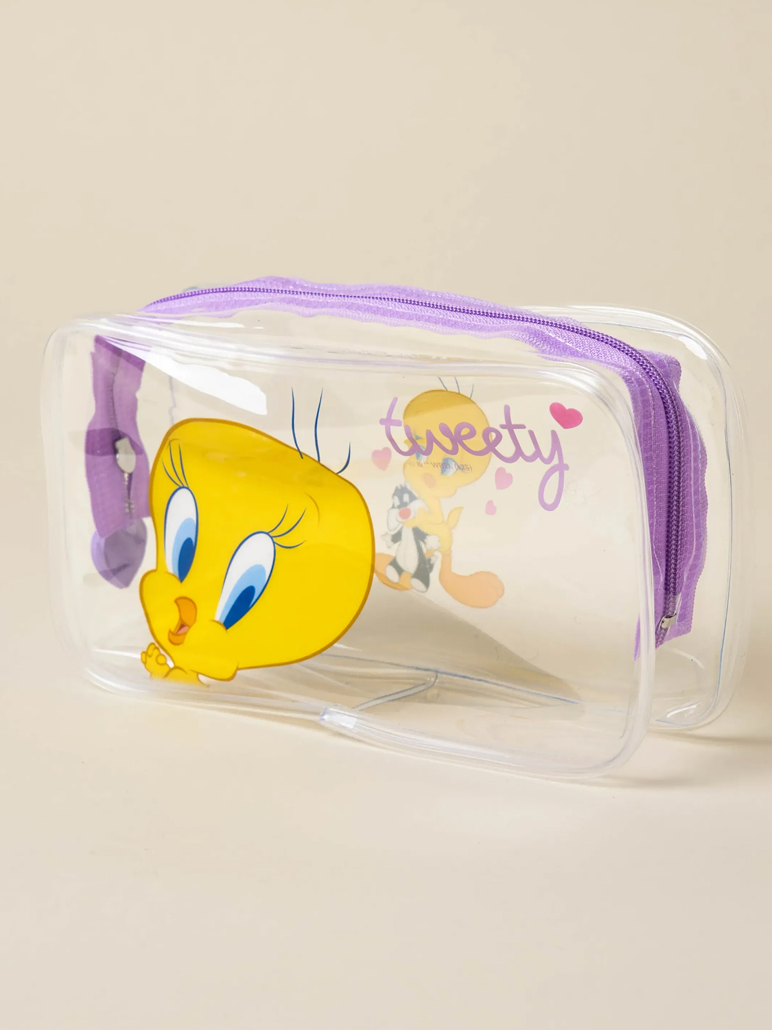 Looney Tunes transparent pouch medium size