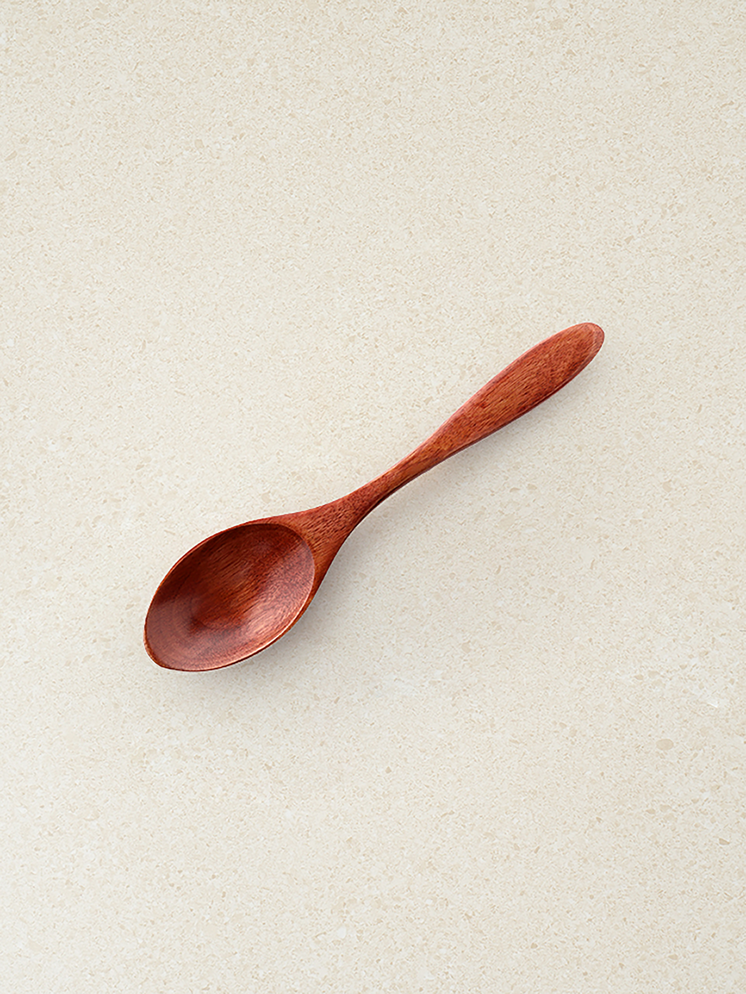 Natural lacquered oak spoon 18.5cm