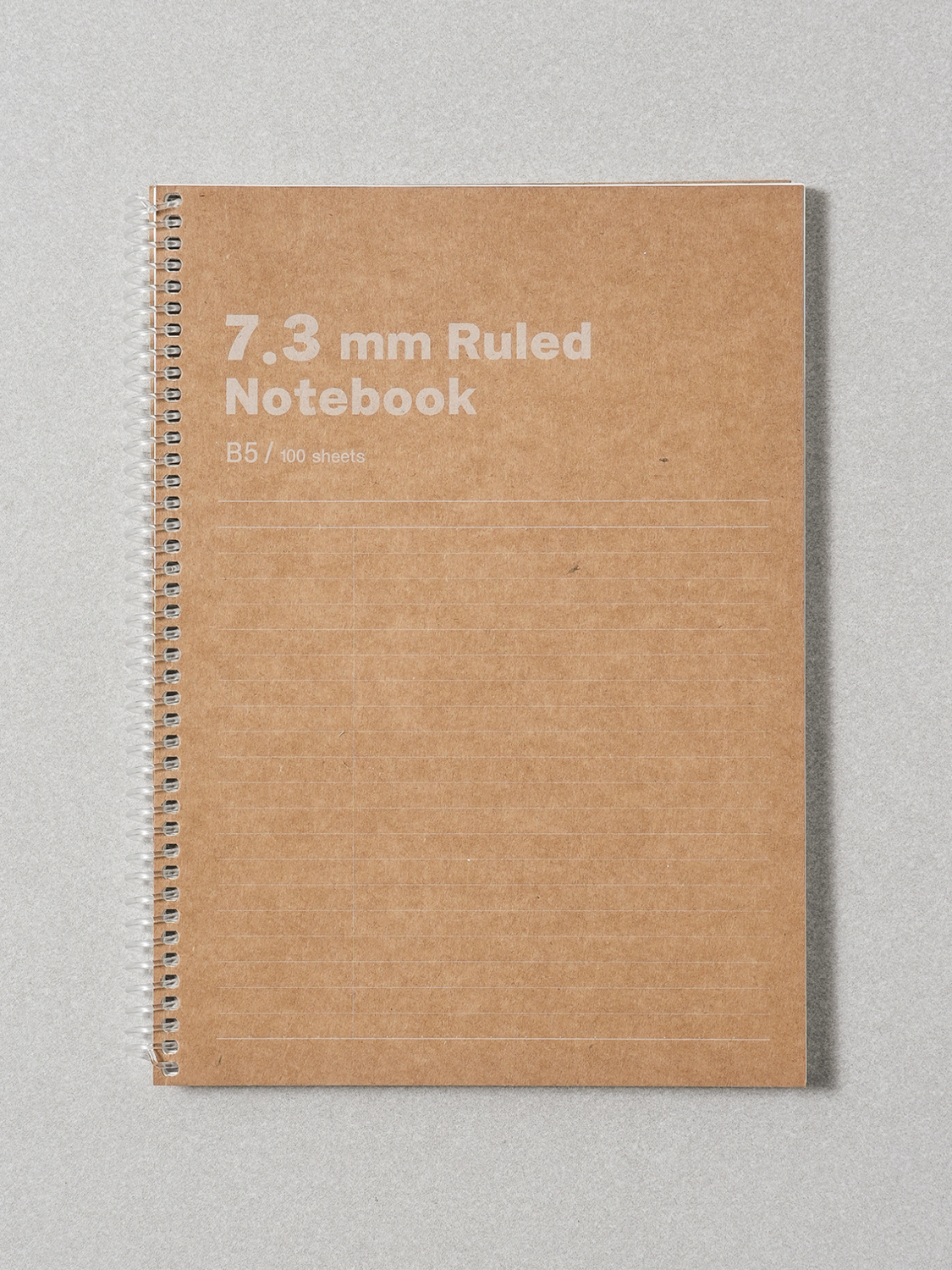 100 sheets of B5 Kraft wired notes