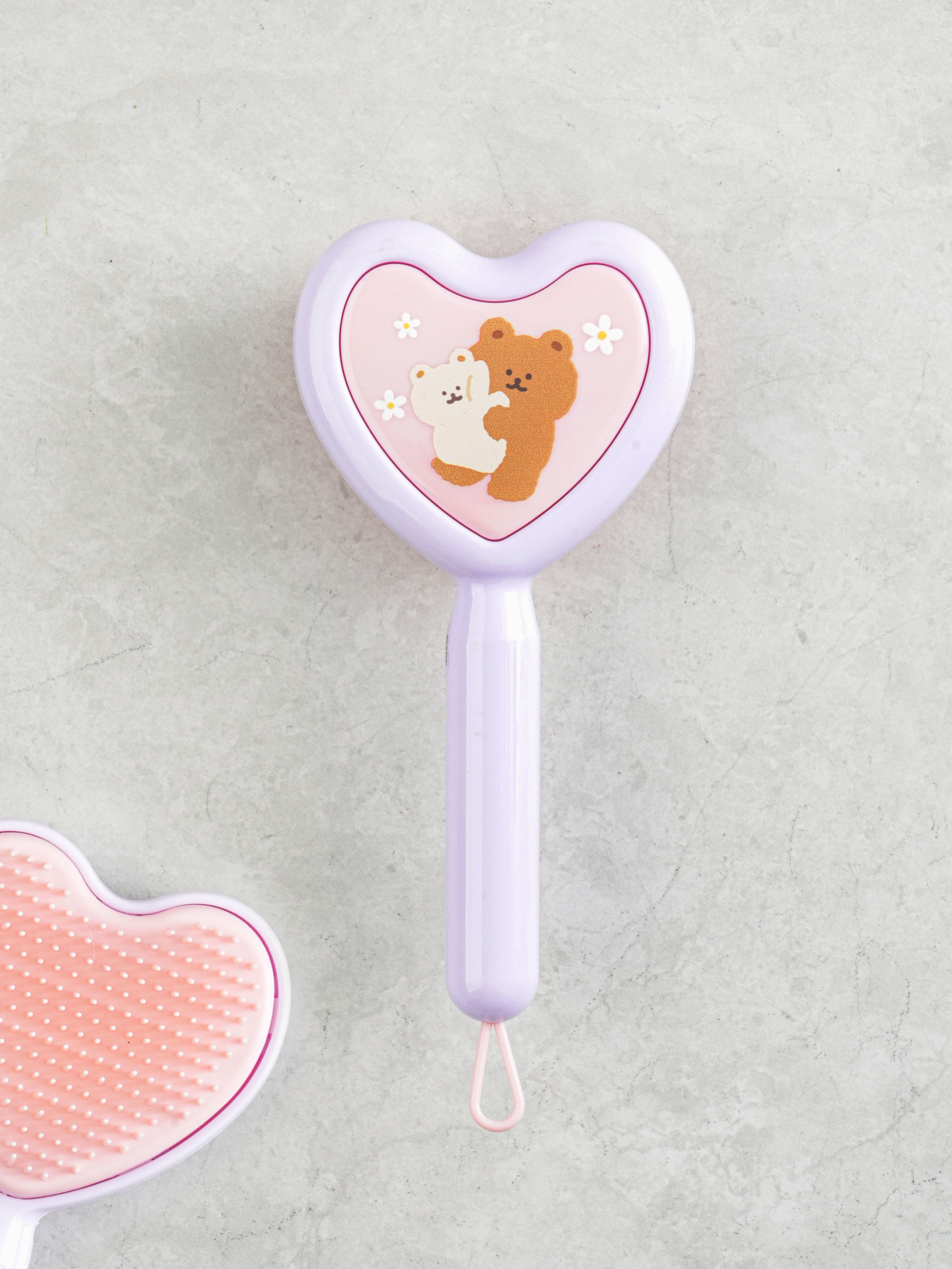 character heart shaped hair brush