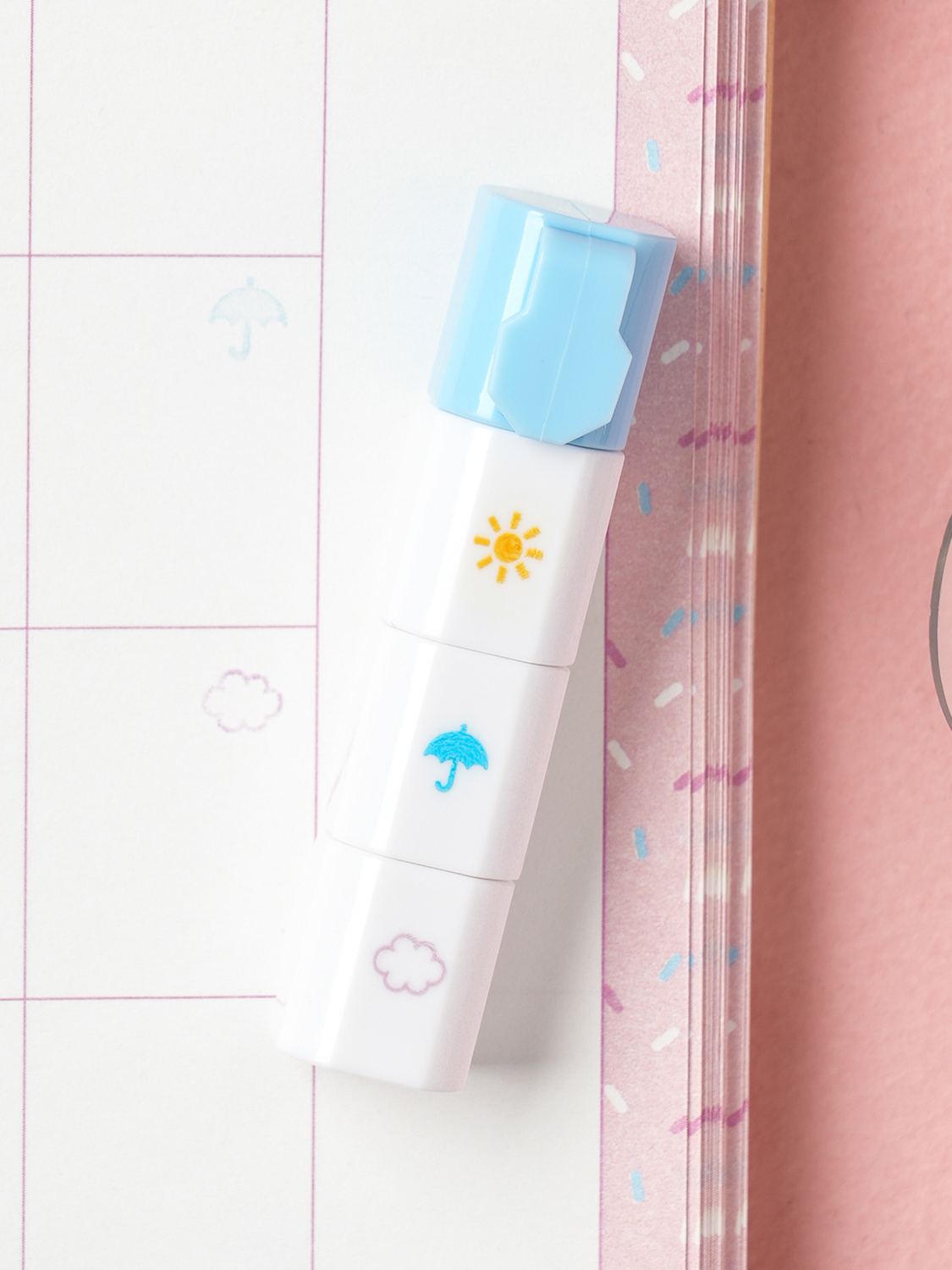 3-stage emoticon stamp weather