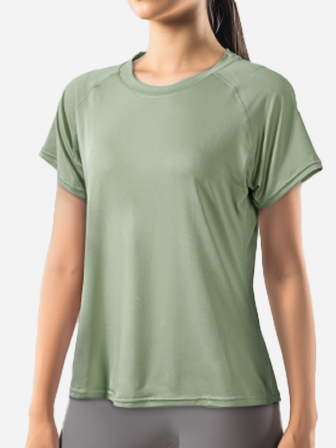 [Women] Loose fit short sleeve M green