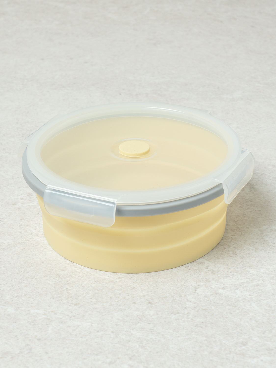 Foldable silicone round container 1100 ml