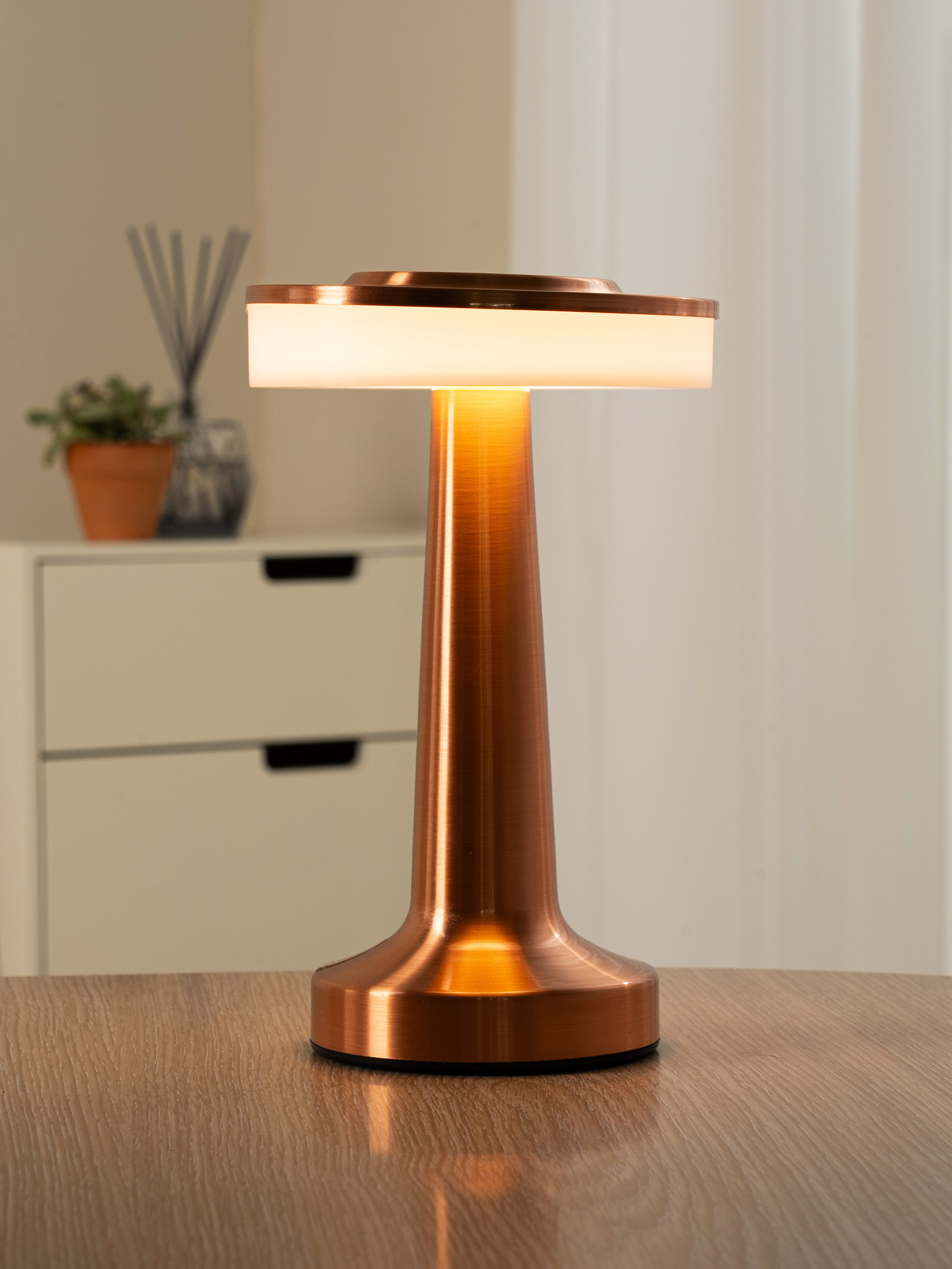 Touch-type interior steel rechargeable mood light B