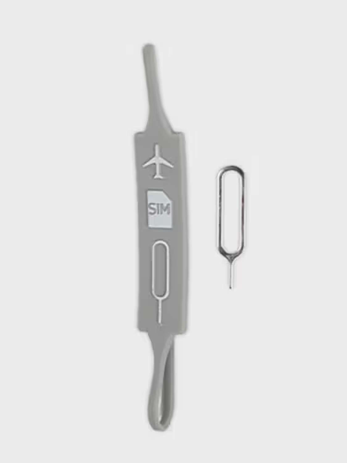 Travel SIM card holder gray