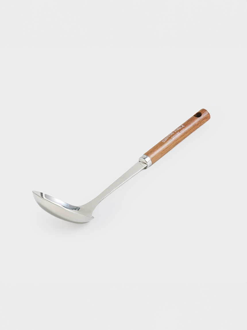 Natural wood pattern ladle (small)