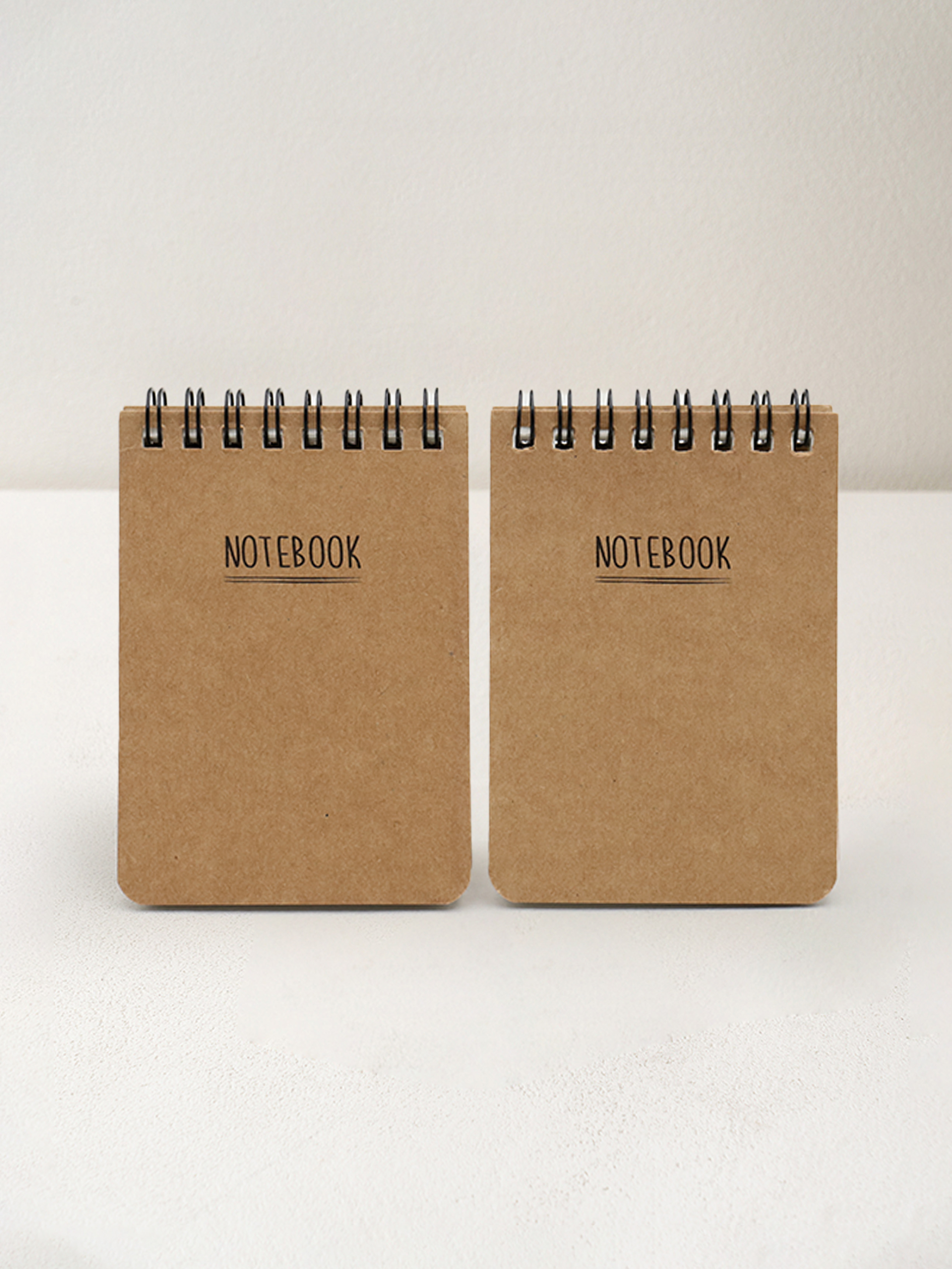Kraft mini notebook 60 sheets x 2 pieces