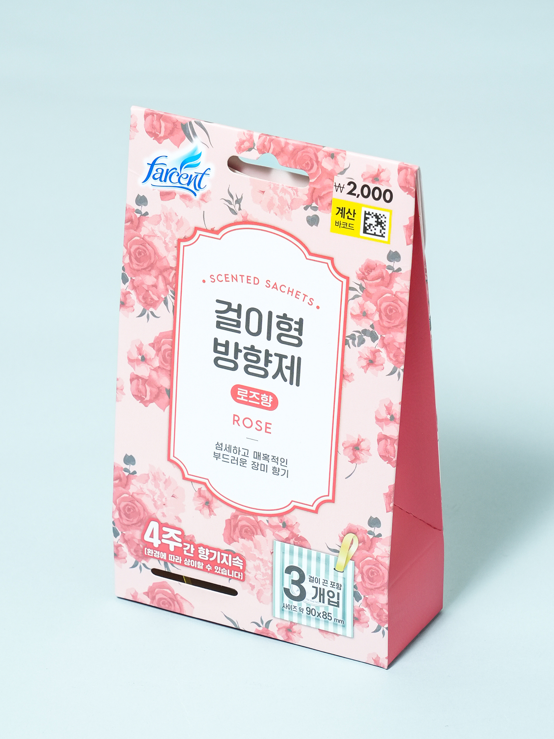 파센트 방향제 7 g X 3개입 로즈향