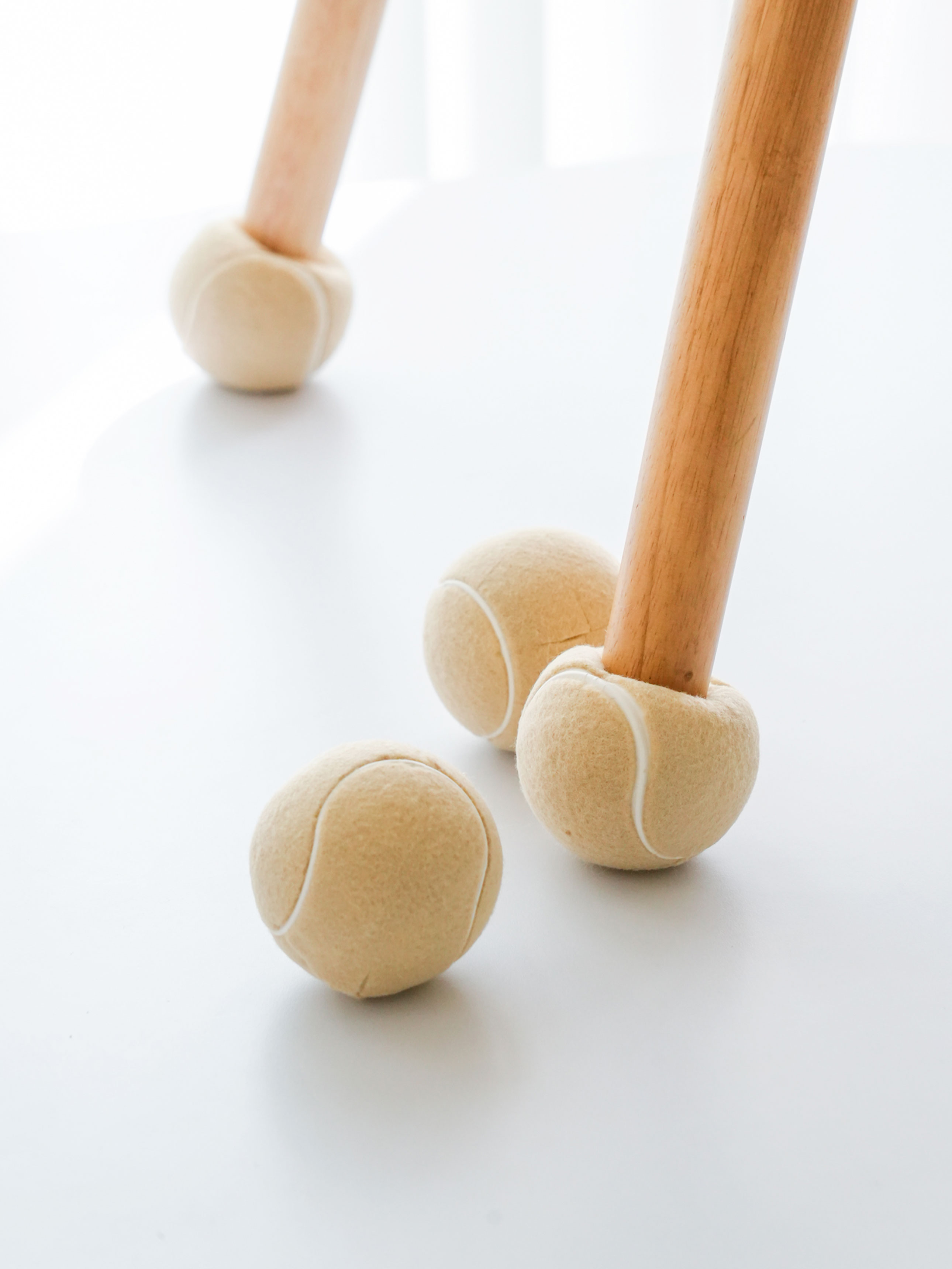 Tennis ball chair foot cover large size 4 pcs beige