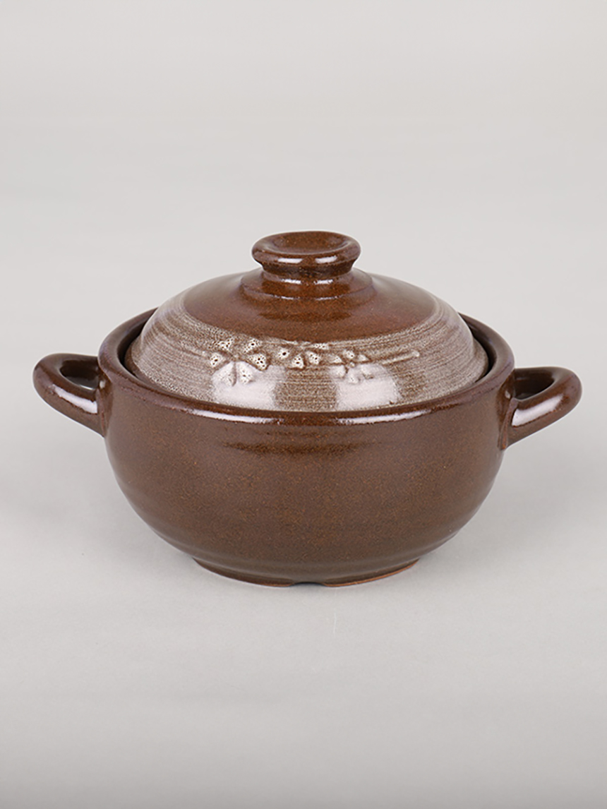 Earthen pot with lid 14cm