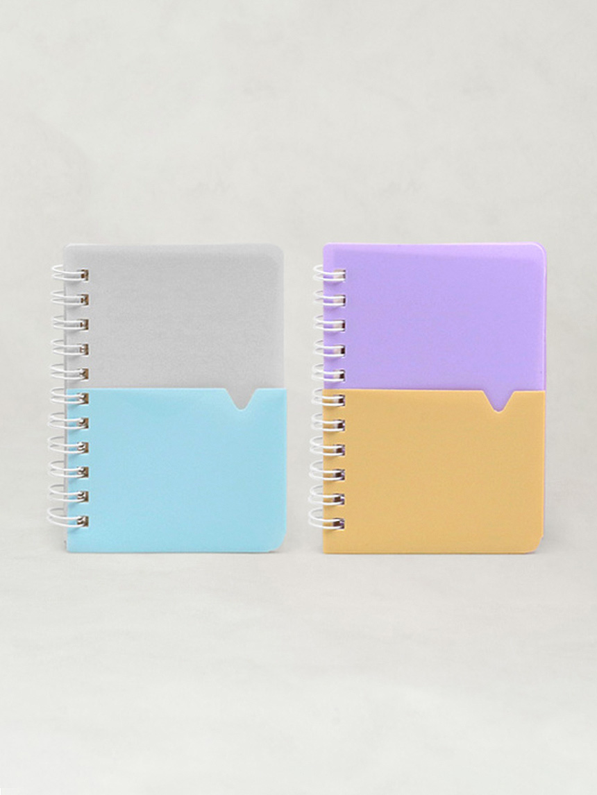 2 vertical pocket wired notebooks (60 sheets)