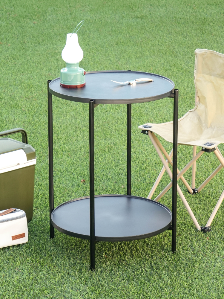 Prefabricated 2-tier shelf table 43.5