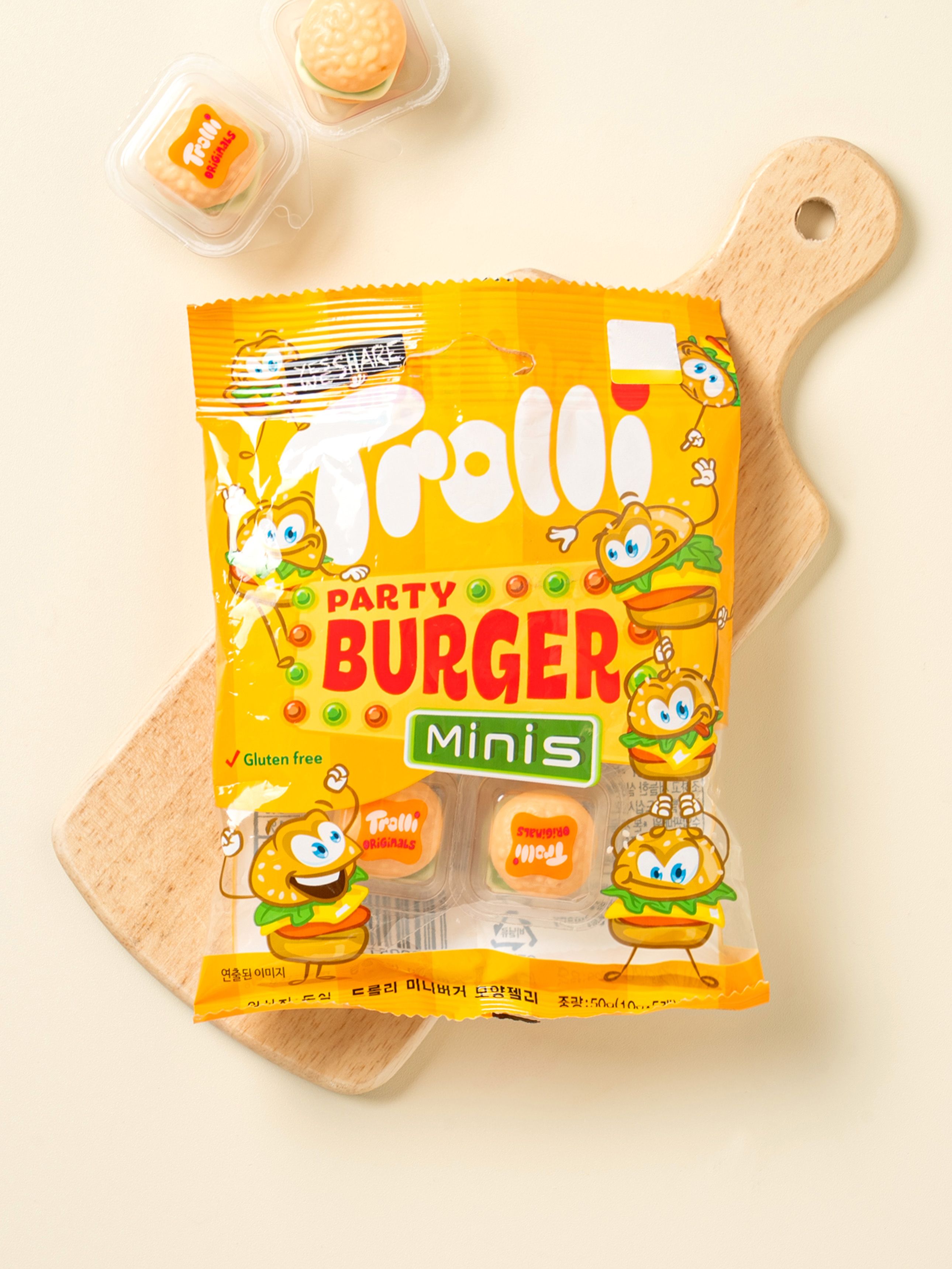 Trolley Mini Burger Shape Jelly 50 g